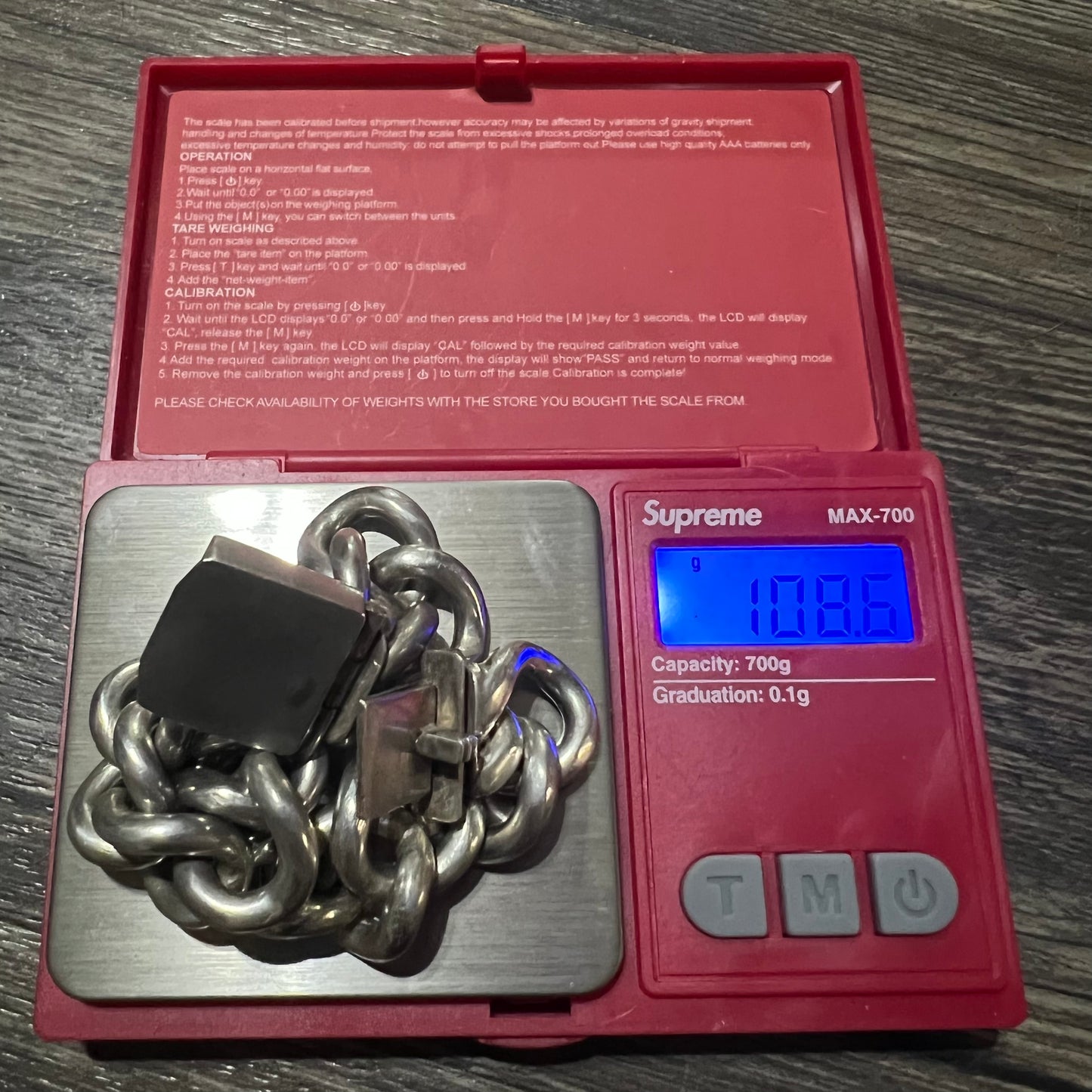 Circa 1920’s Solid Sterling/.925 Super Heavyweight Chunky Curb Link Bracelet