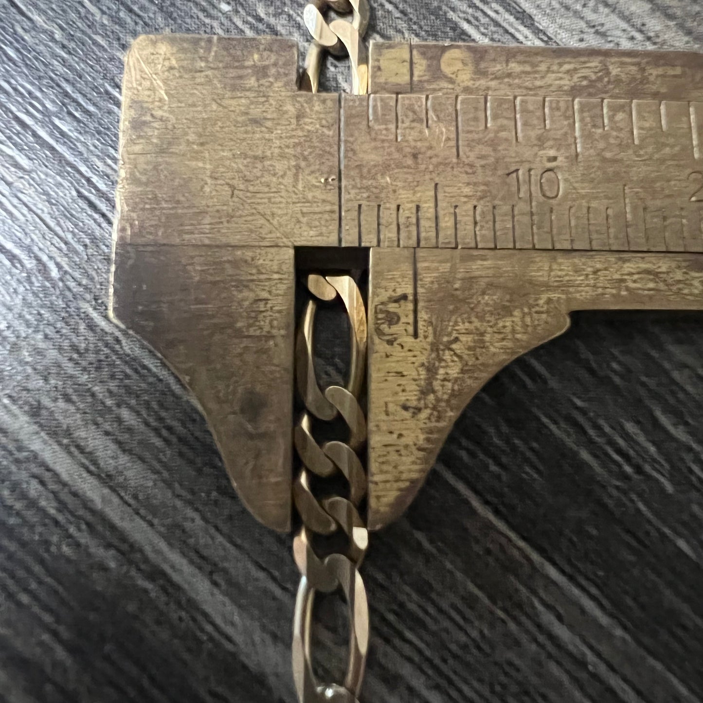 1990’s Solid 14k Italian Figaro Link Necklace (18.5”)