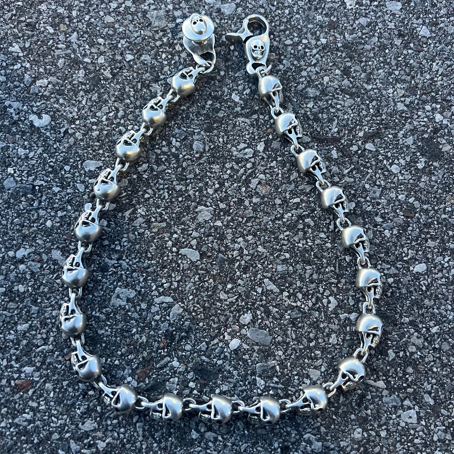 Custom Super Heavyweight Sterling/.925 Skull Necklace