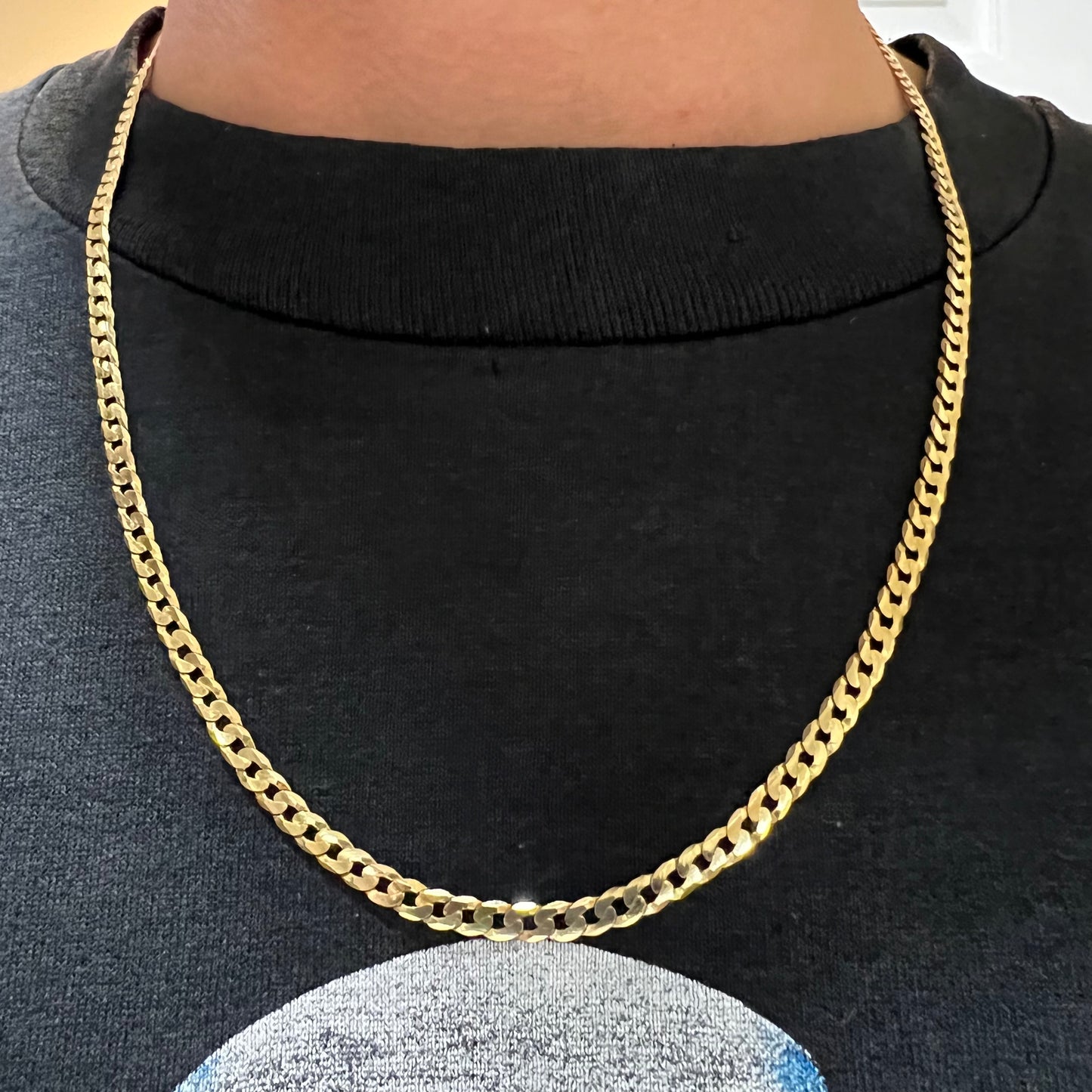 Vintage Solid 14k Cuban Link Chain (22”)