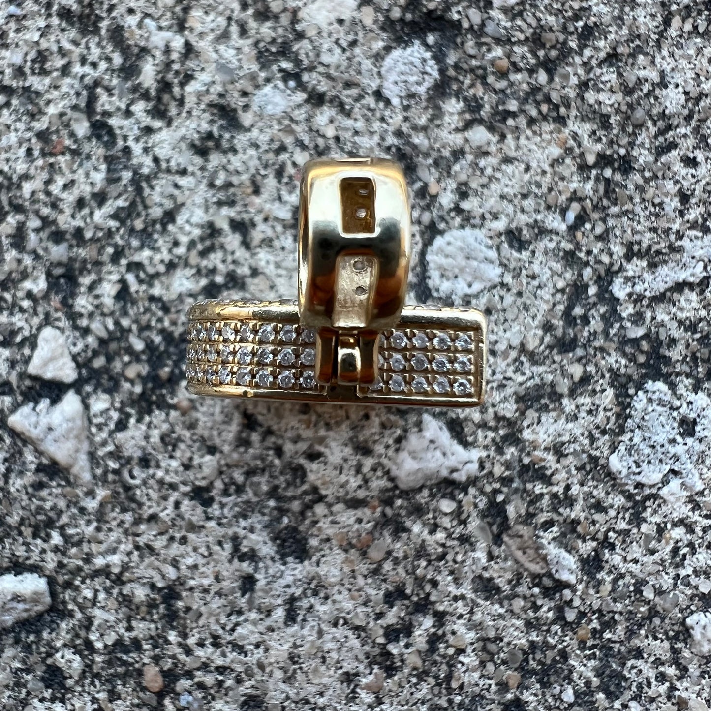 Custom 14k Natural VS Diamond Flooded (4.0CTW) “B” Pendant