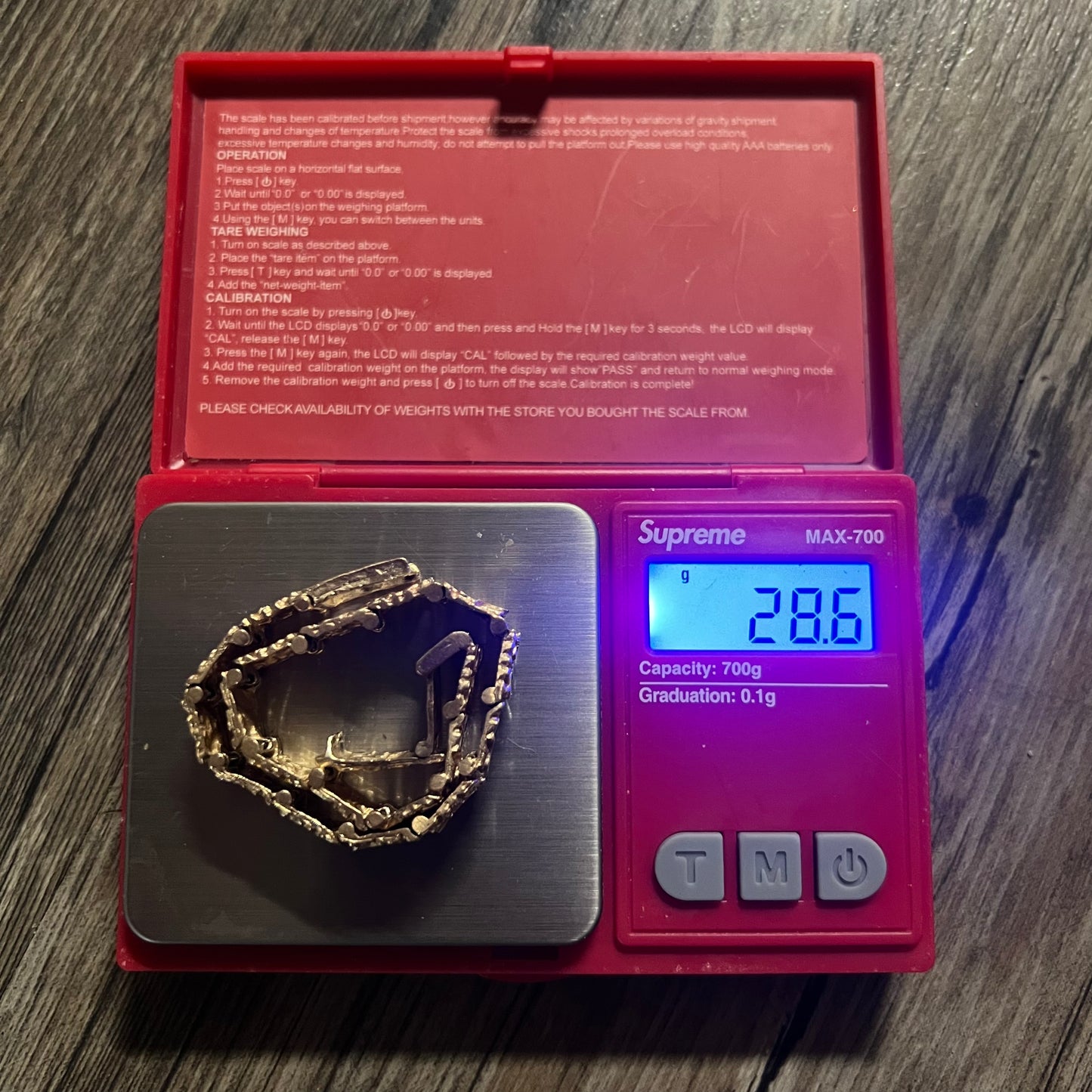 Vintage Solid 14k Nugget Bracelet By Oppenheimer Co.(8”)