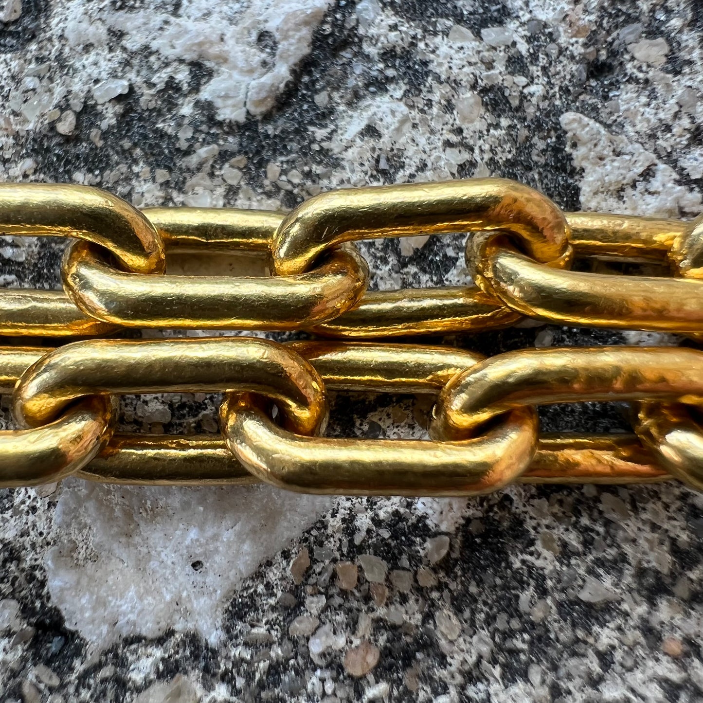 Pure 24k Solid Linear Link Bracelet by MENĒ