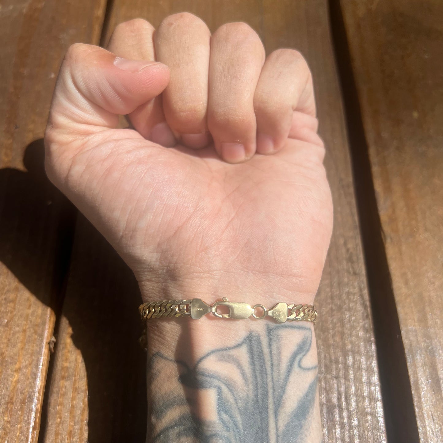 1990’s Solid 14k Milor Italian Double Cuban Link Bracelet (8.75”)