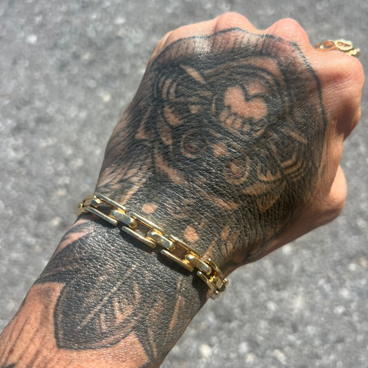Vintage 14k Italian Triple Tier Bracelet