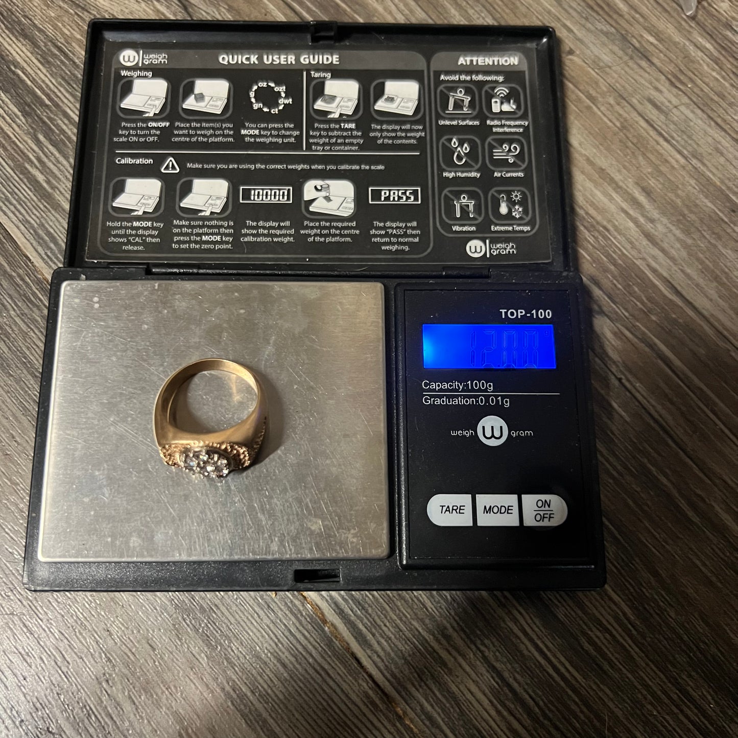 Vintage 14k Brutalist Natural Diamond Kentucky Cluster Ring (10.5)