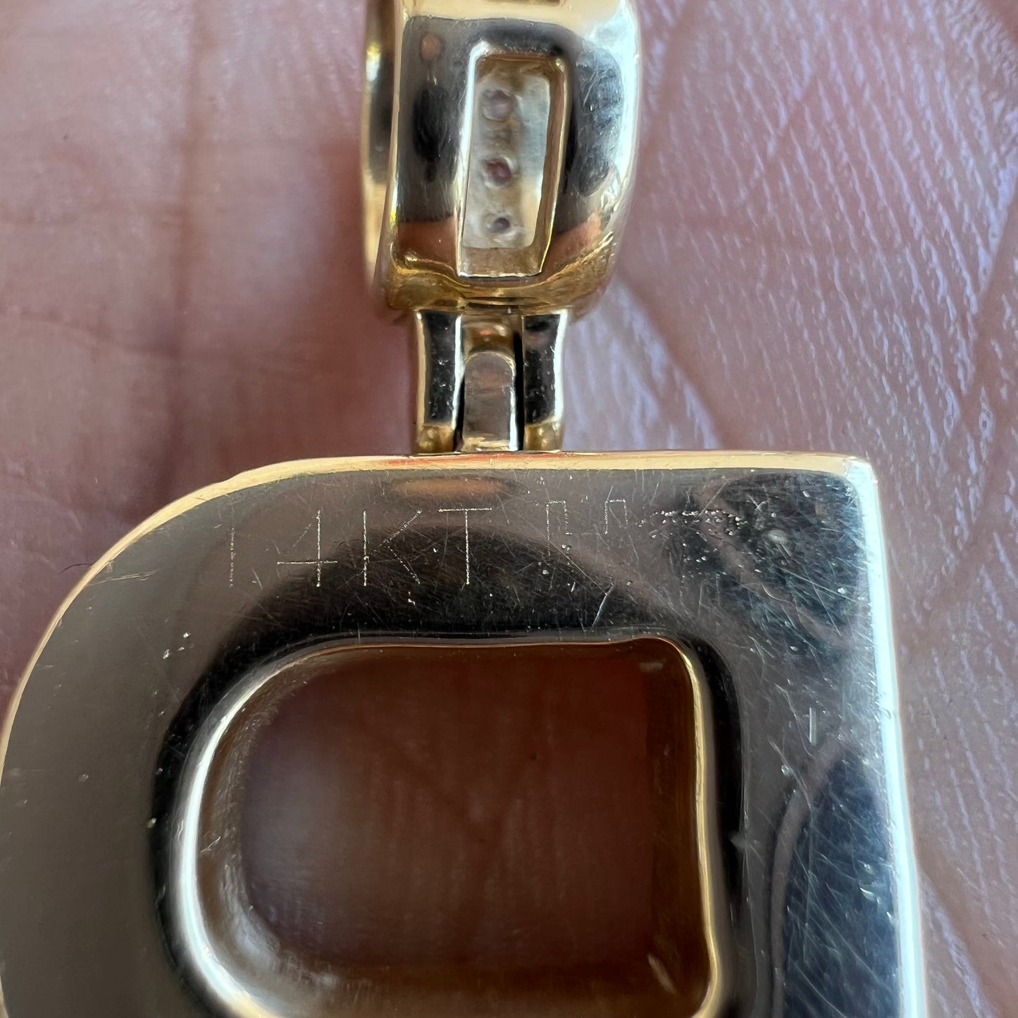 Custom 14k Natural VS Diamond Flooded (4.0CTW) “B” Pendant