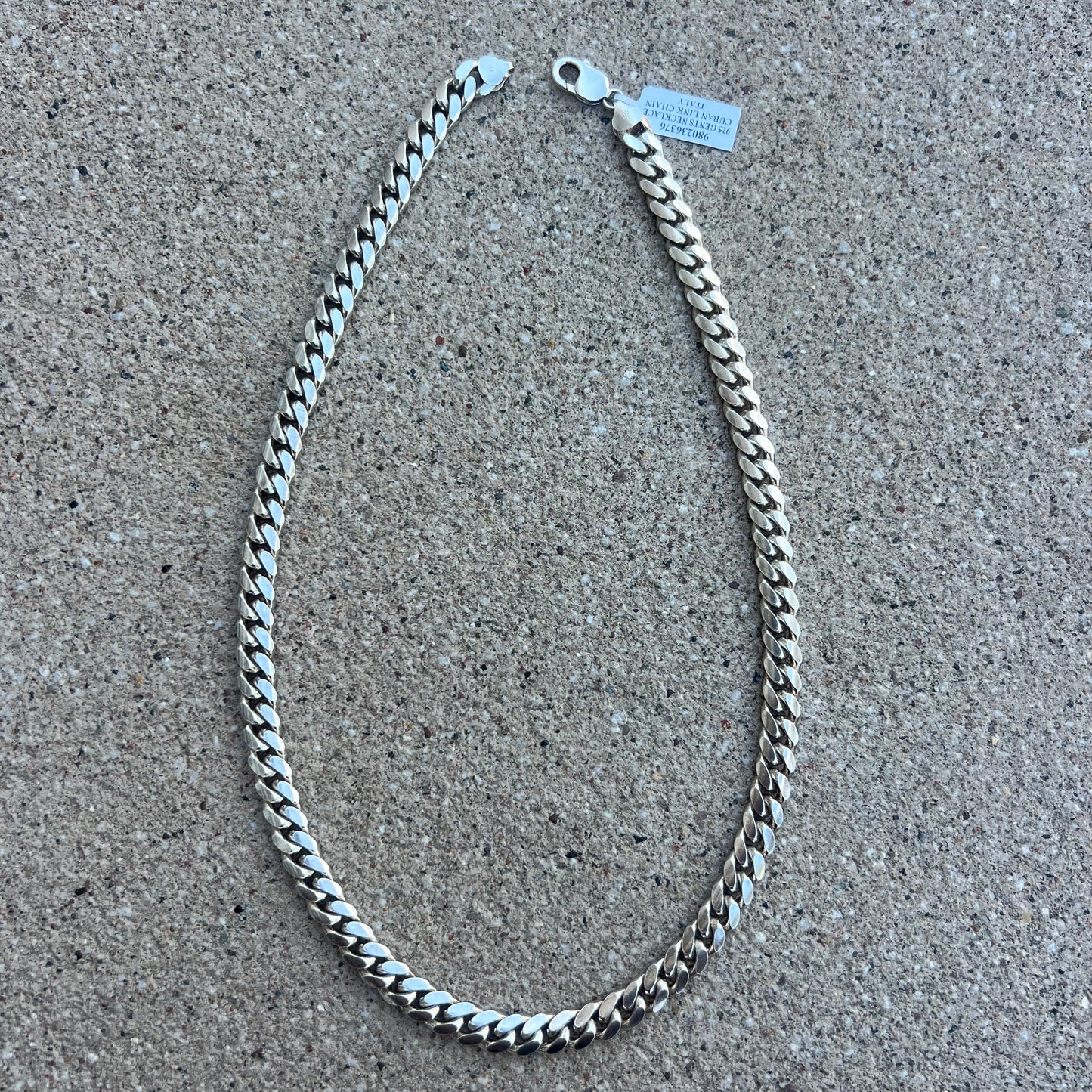 Brand New (22”) Sterling/.925 Heavyweight Italian Miami Cuban Link Chain