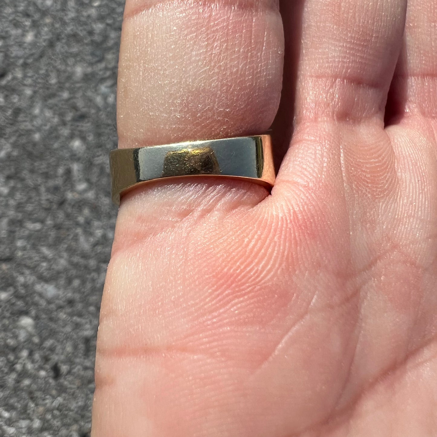 Vintage 14k Modernist Style Natural Blue Sapphire And Diamond Ring
