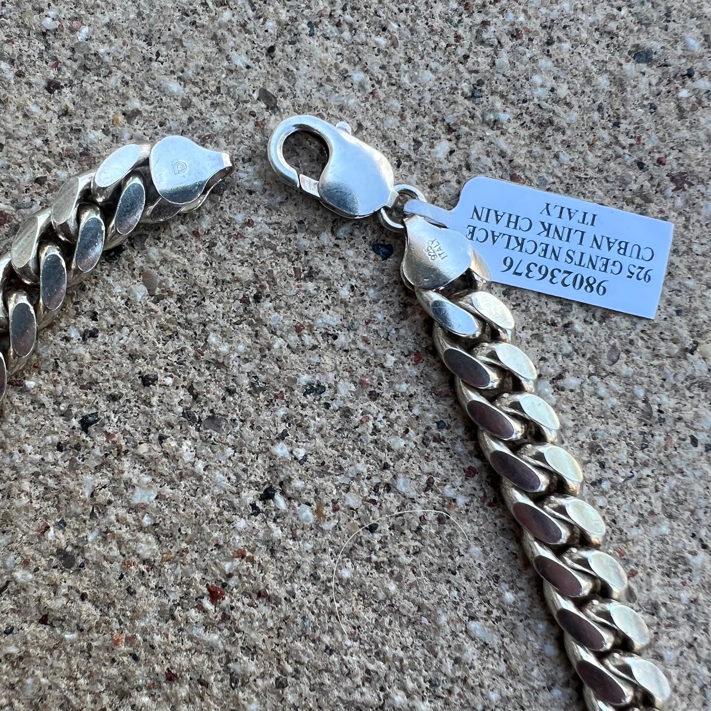 Brand New (22”) Sterling/.925 Heavyweight Italian Miami Cuban Link Chain