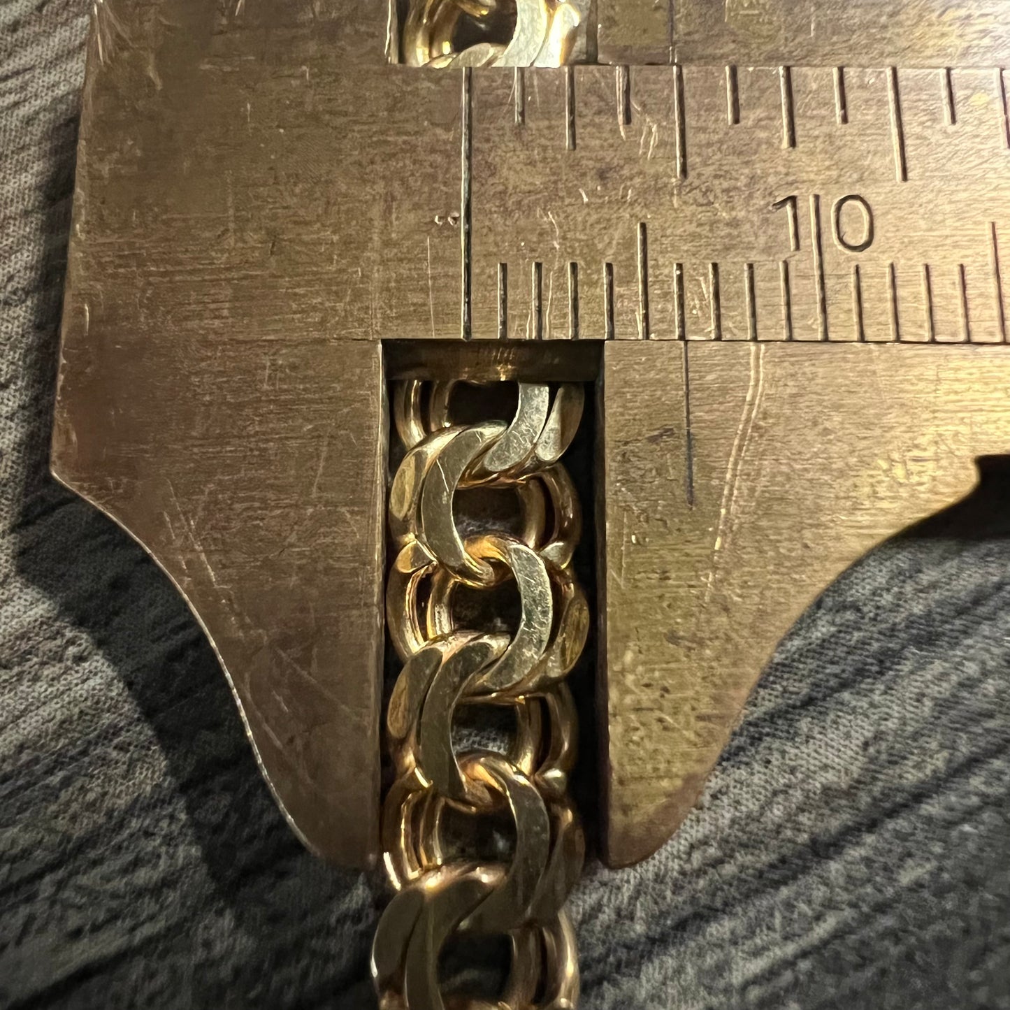 Vintage Solid 14k Figure 8 Double Linked Cuban Bracelet