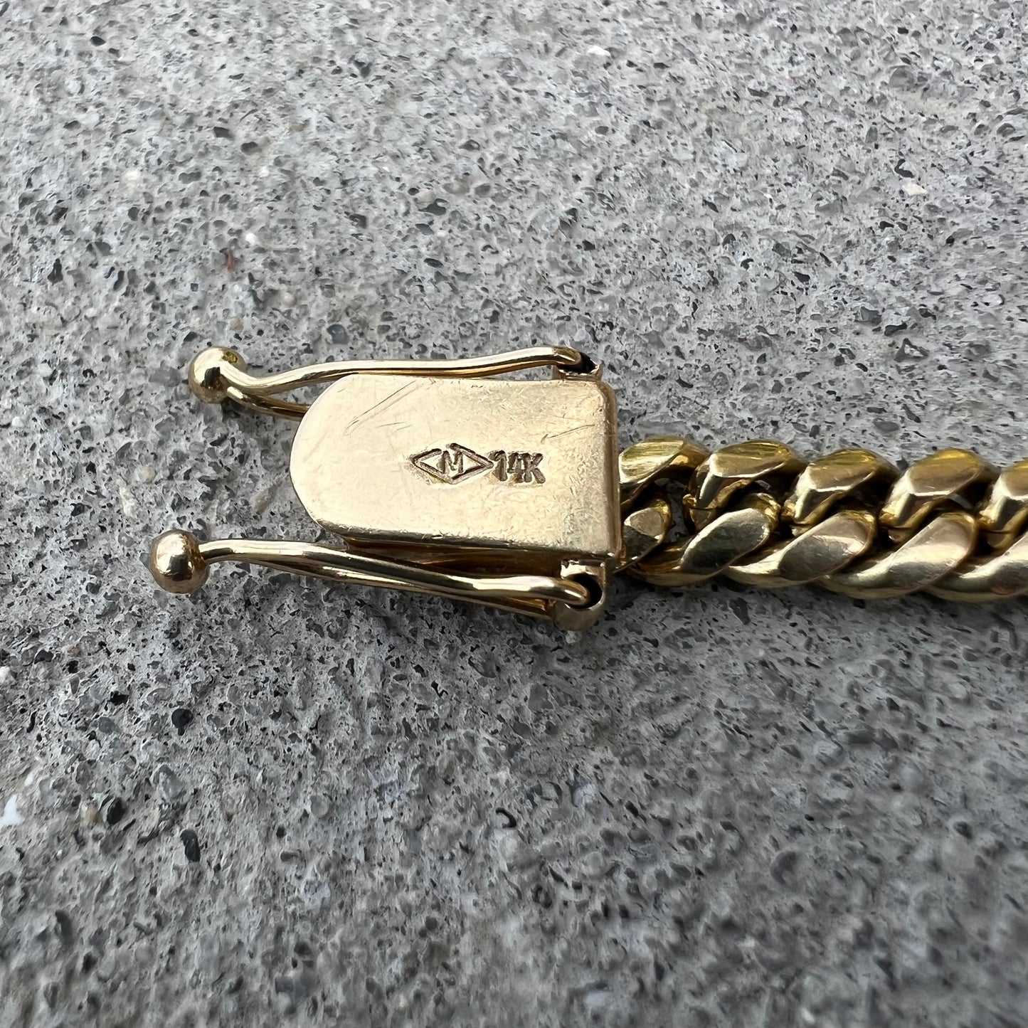Vintage Solid 14k Miami Cuban Link Bracelet
