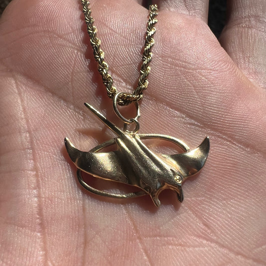 1995 14k Officially Licensed Tampa Bay Devil Rays Pendant
