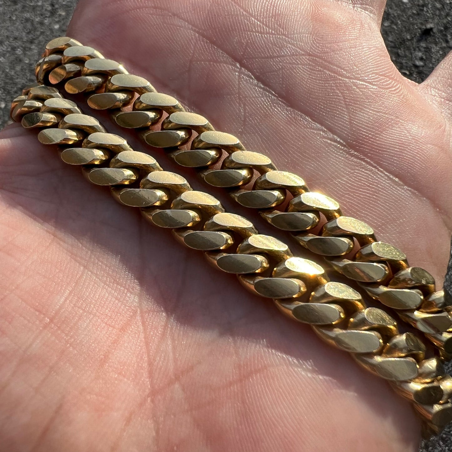 Vintage Solid Sterling/.925 Super Heavyweight Miami Cuban Link Chain