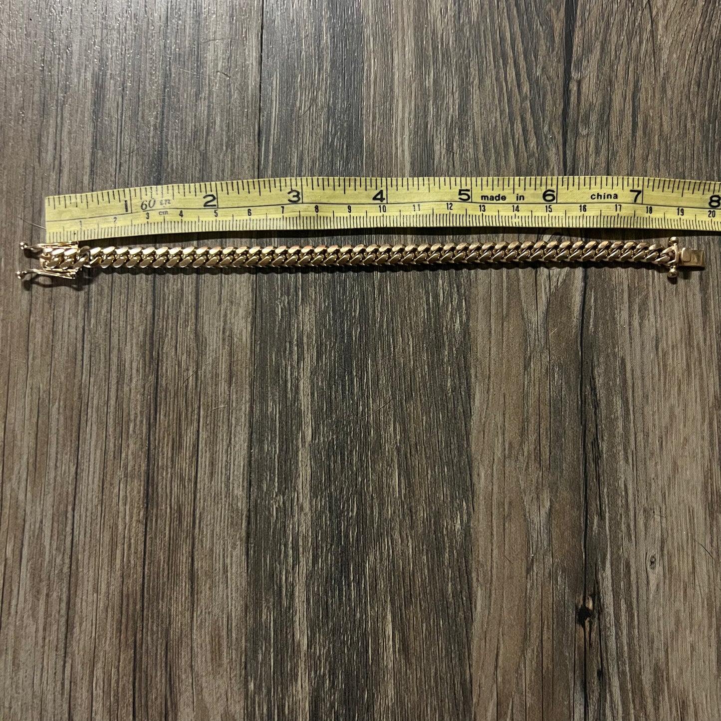 Vintage Solid 14k Miami Cuban Link Bracelet