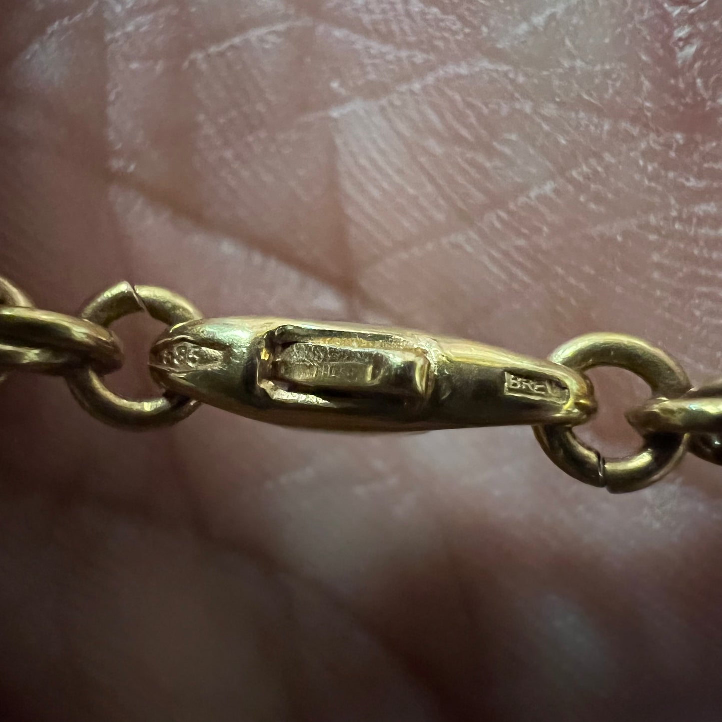 Vintage 14k Deep Yellow Italian Gold Extra Long Rope Chain (28”)