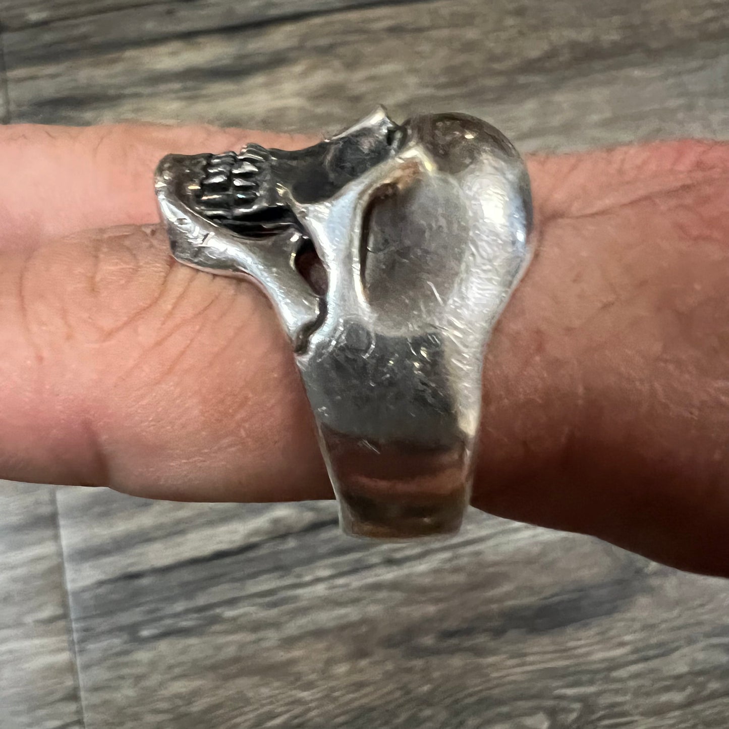 Heavyweight Sterling/.925 Skull Ring