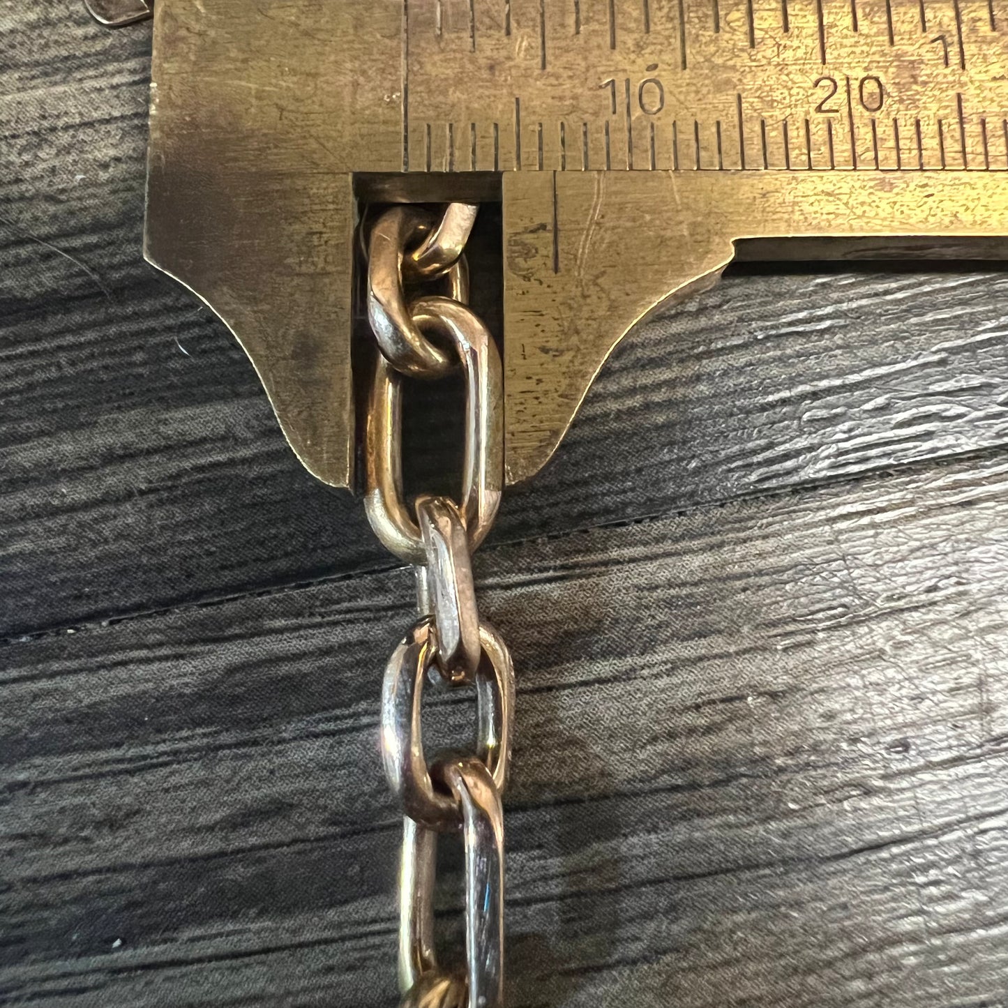 Vintage Solid 14k Hermés Style “Biker Chain” Bracelet