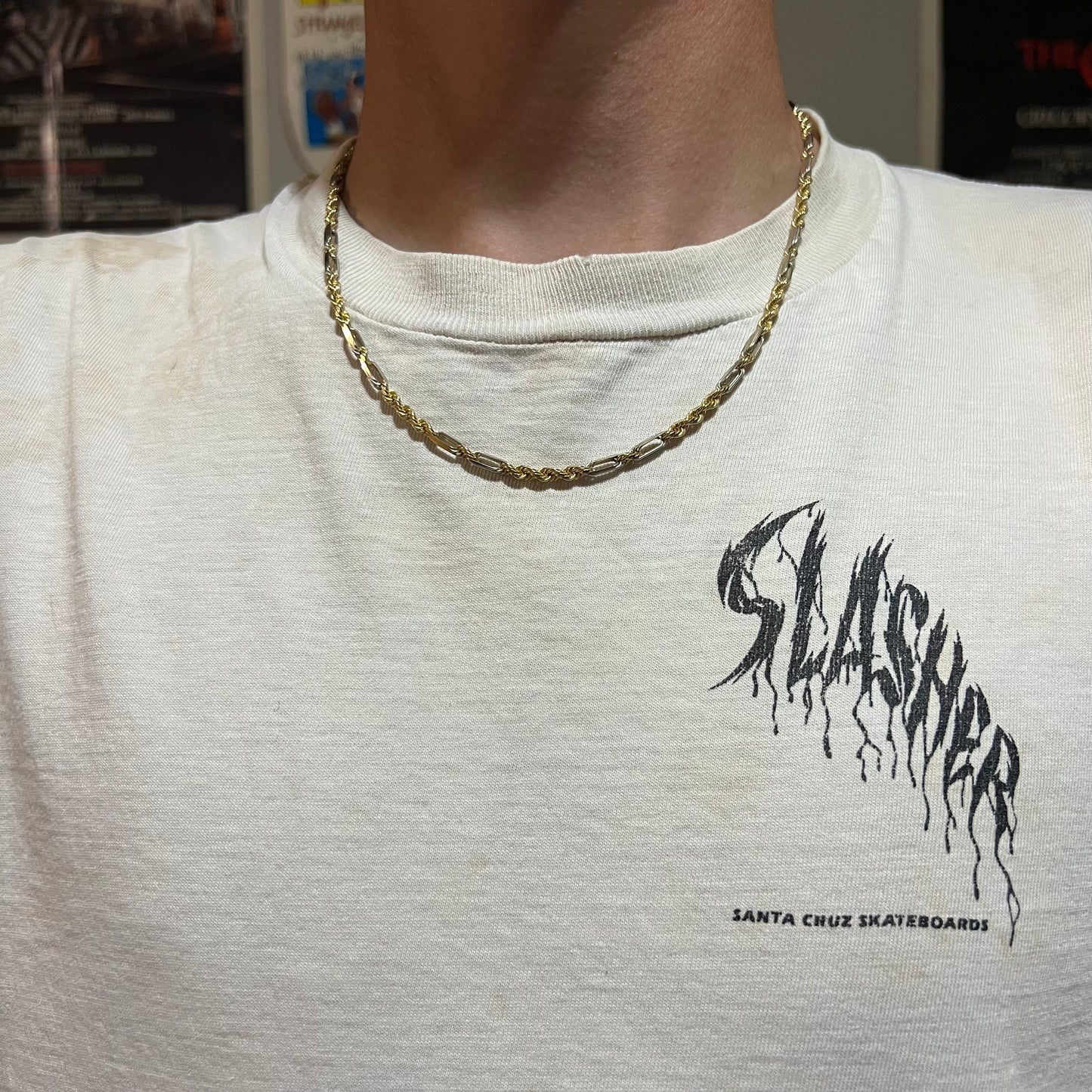 1990’s Solid 14k Heavy Diamondcut Milano Rope Chain
