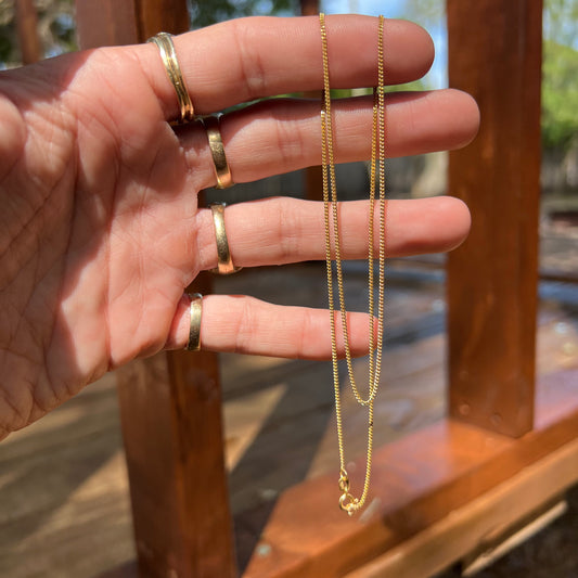 Vintage Solid 14k Cuban Link Necklace