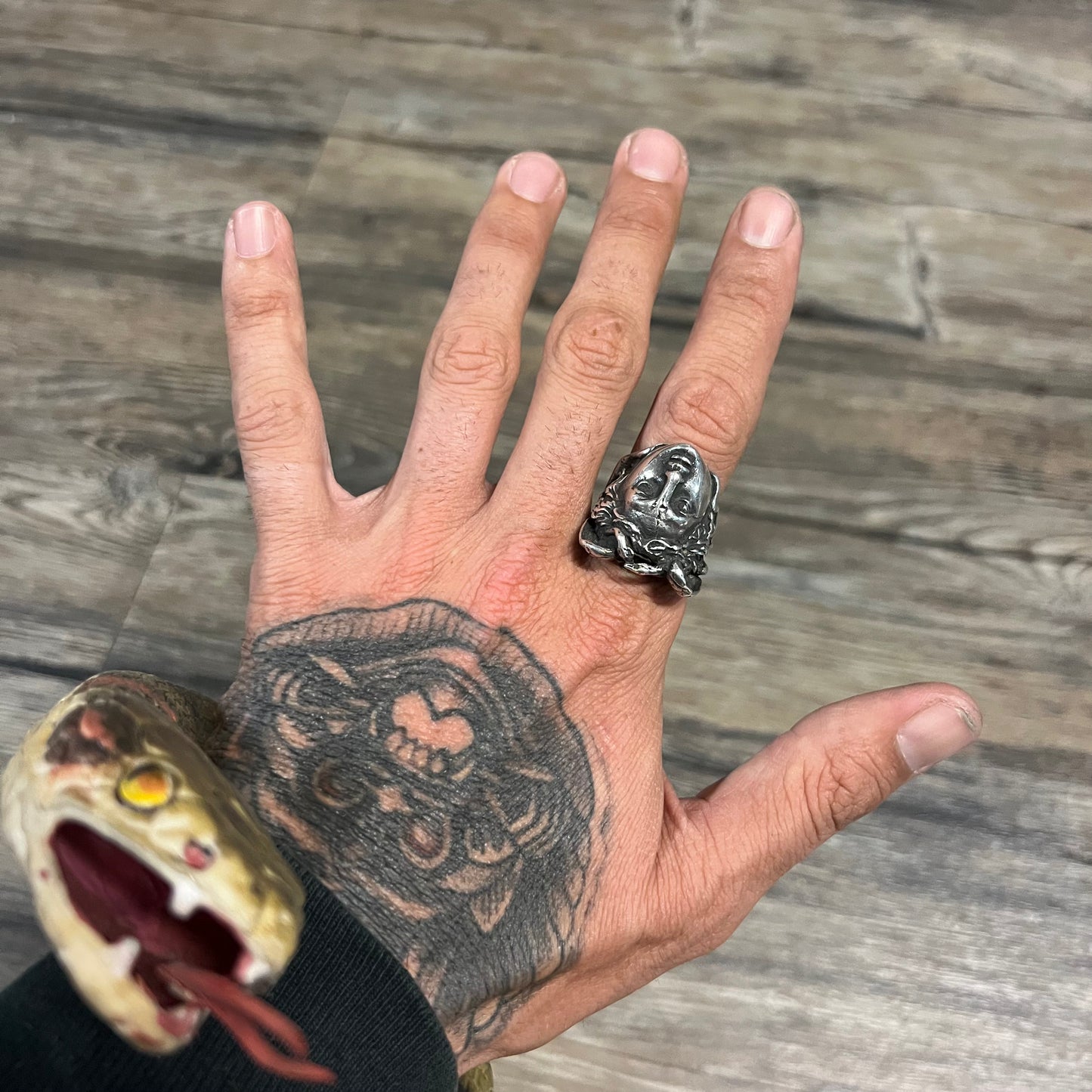 Vintage Sterling/.925 Medusa Ring