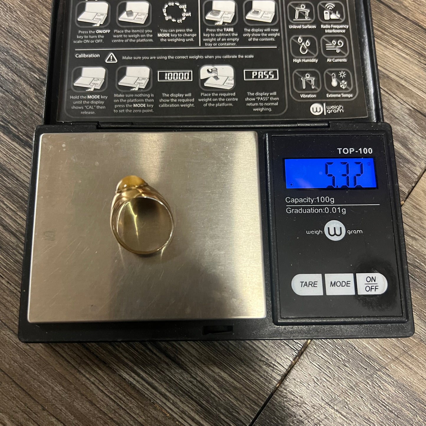 Mid-Century 14k Tigers Eye Ring