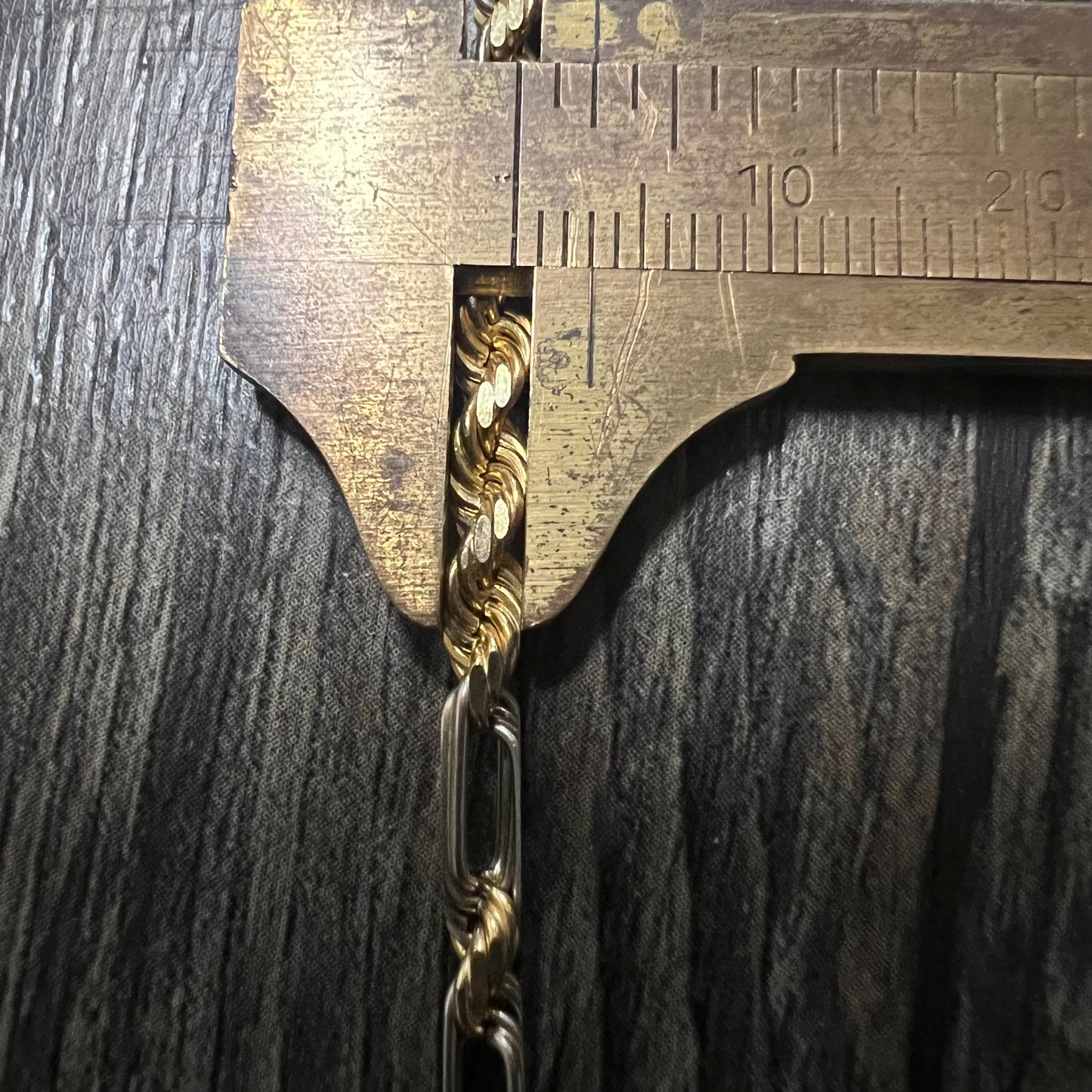 1990’s Solid 14k Heavy Diamondcut Milano Rope Chain