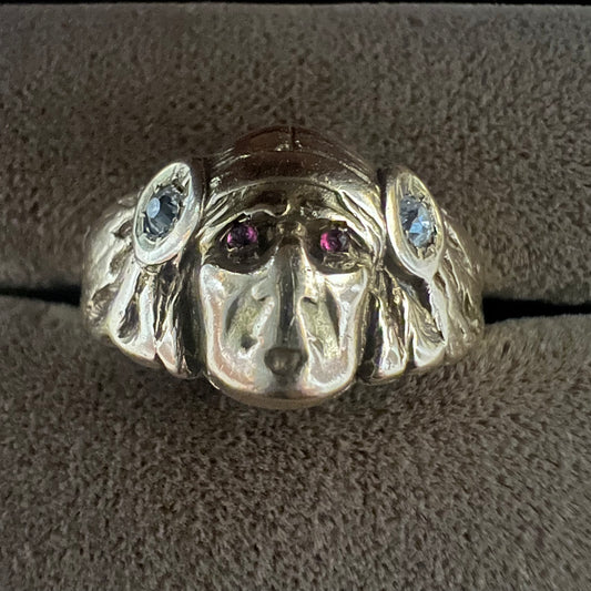 Art Nouveau 14k Apache Warrior Ring By Larter And Sons (9)