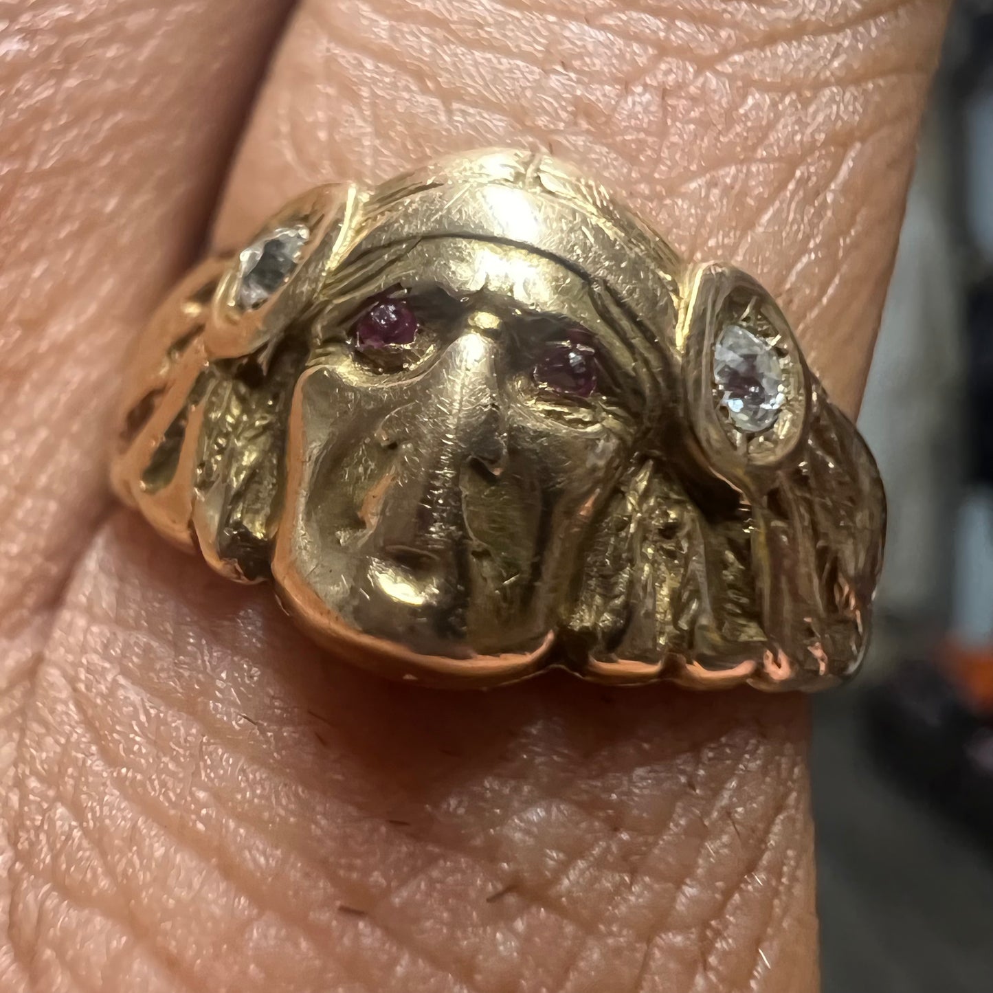 Art Nouveau 14k Apache Warrior Ring By Larter And Sons (9)
