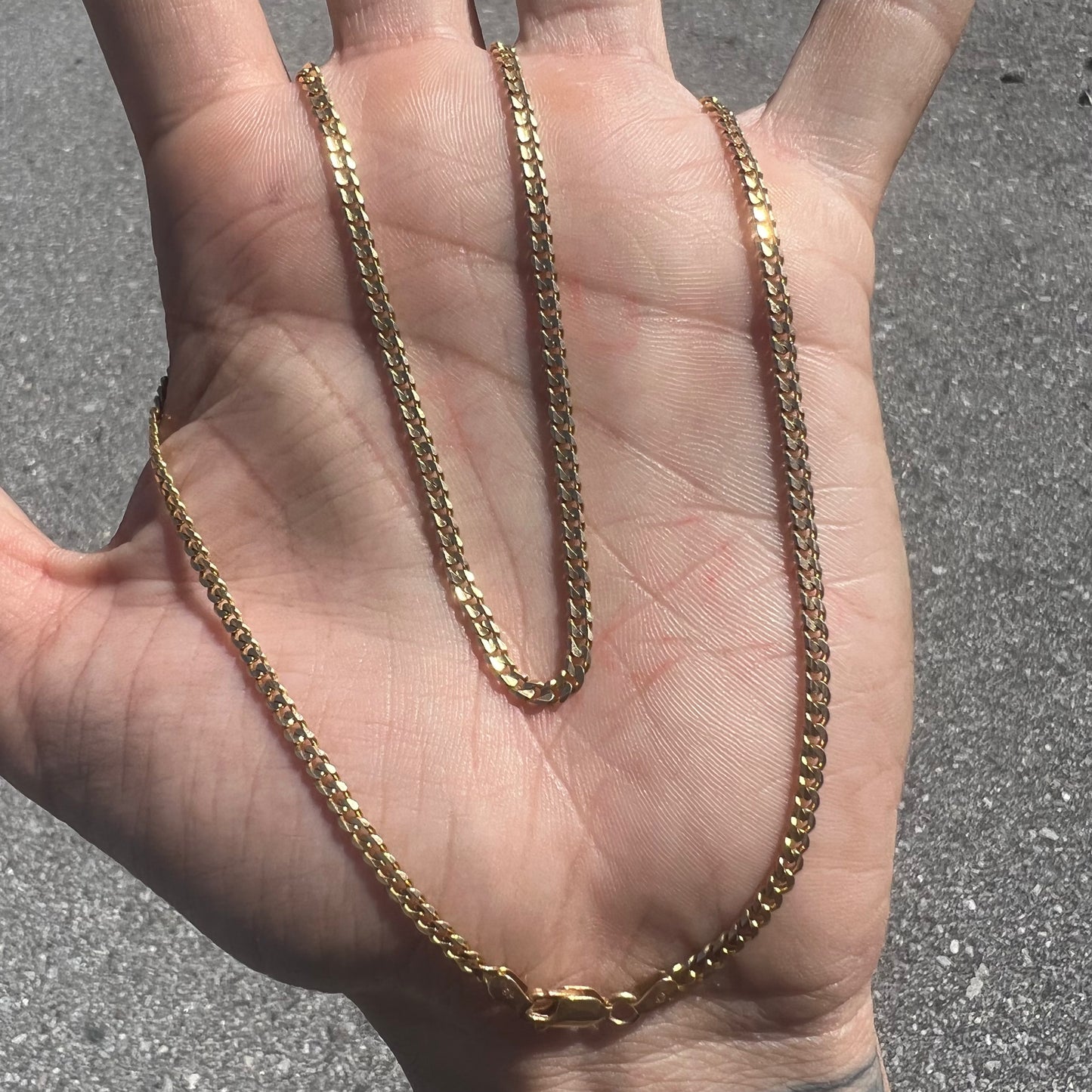 Vintage Solid 14k Miami Cuban Link Necklace