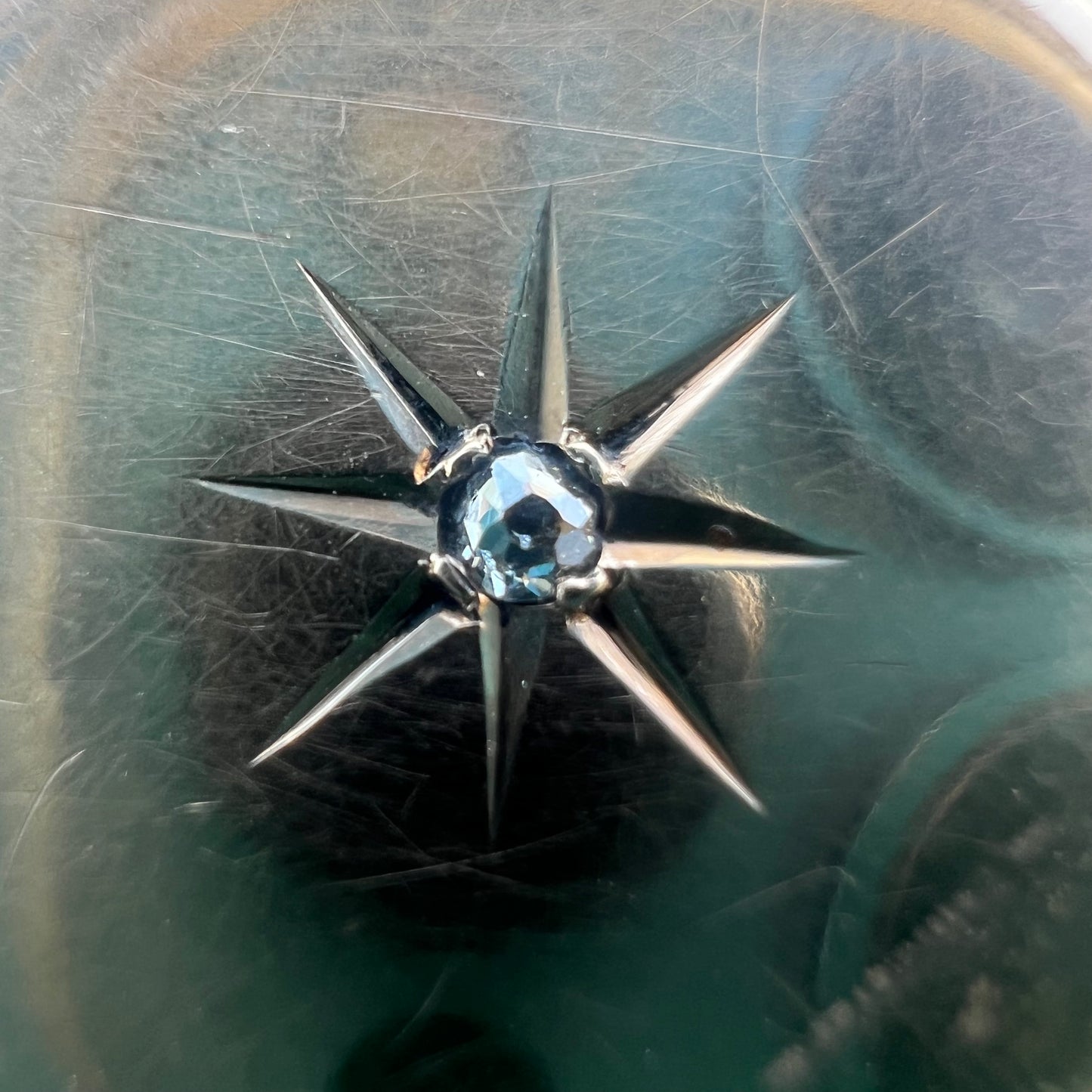 Victorian 10k Diamond Starburst Locket