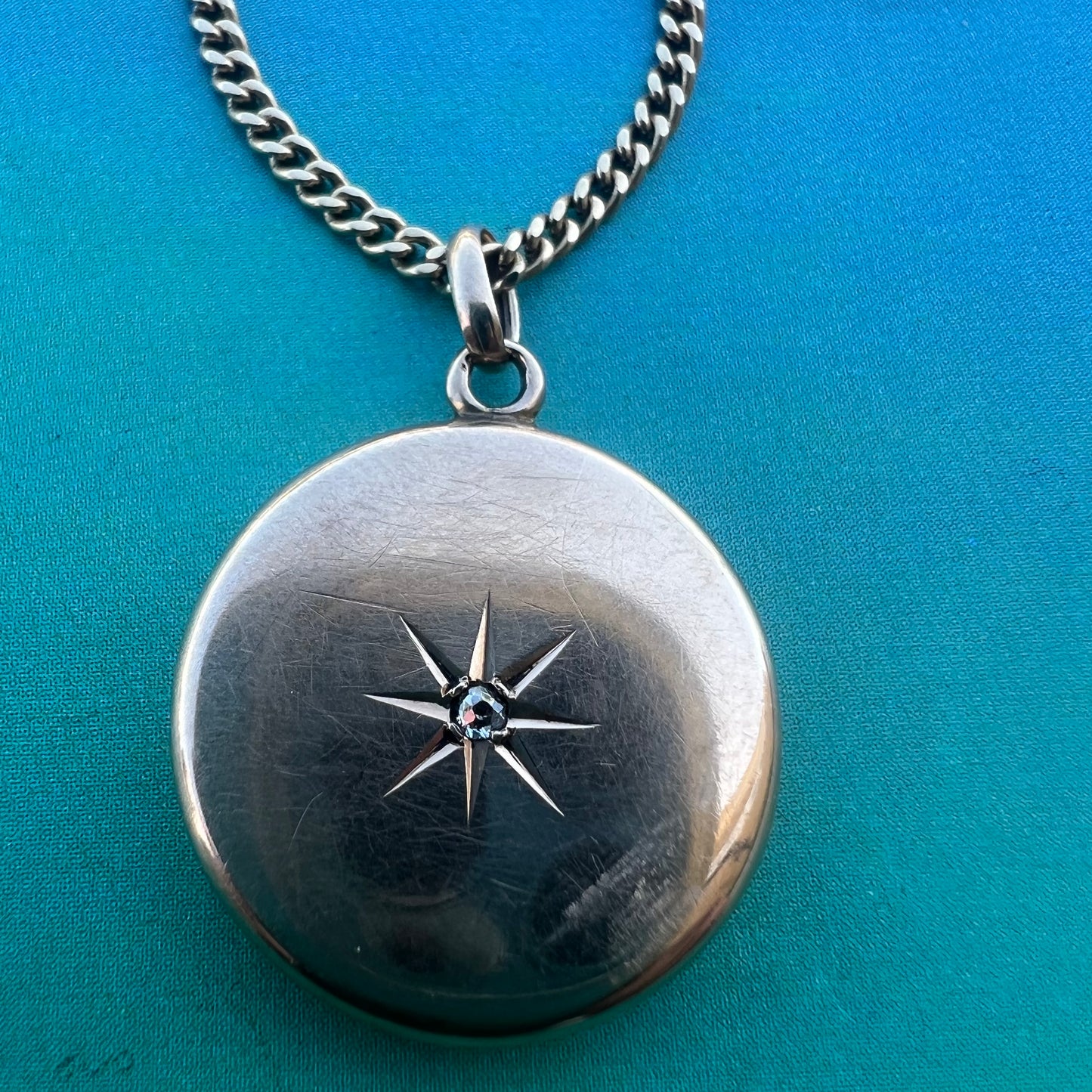 Victorian 10k Diamond Starburst Locket