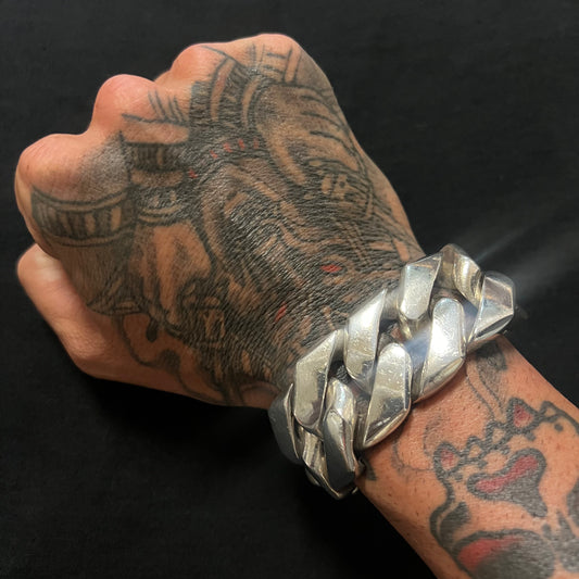 Handmade Silver/.925 Extreme Heavyweight Cuban Link Bracelet