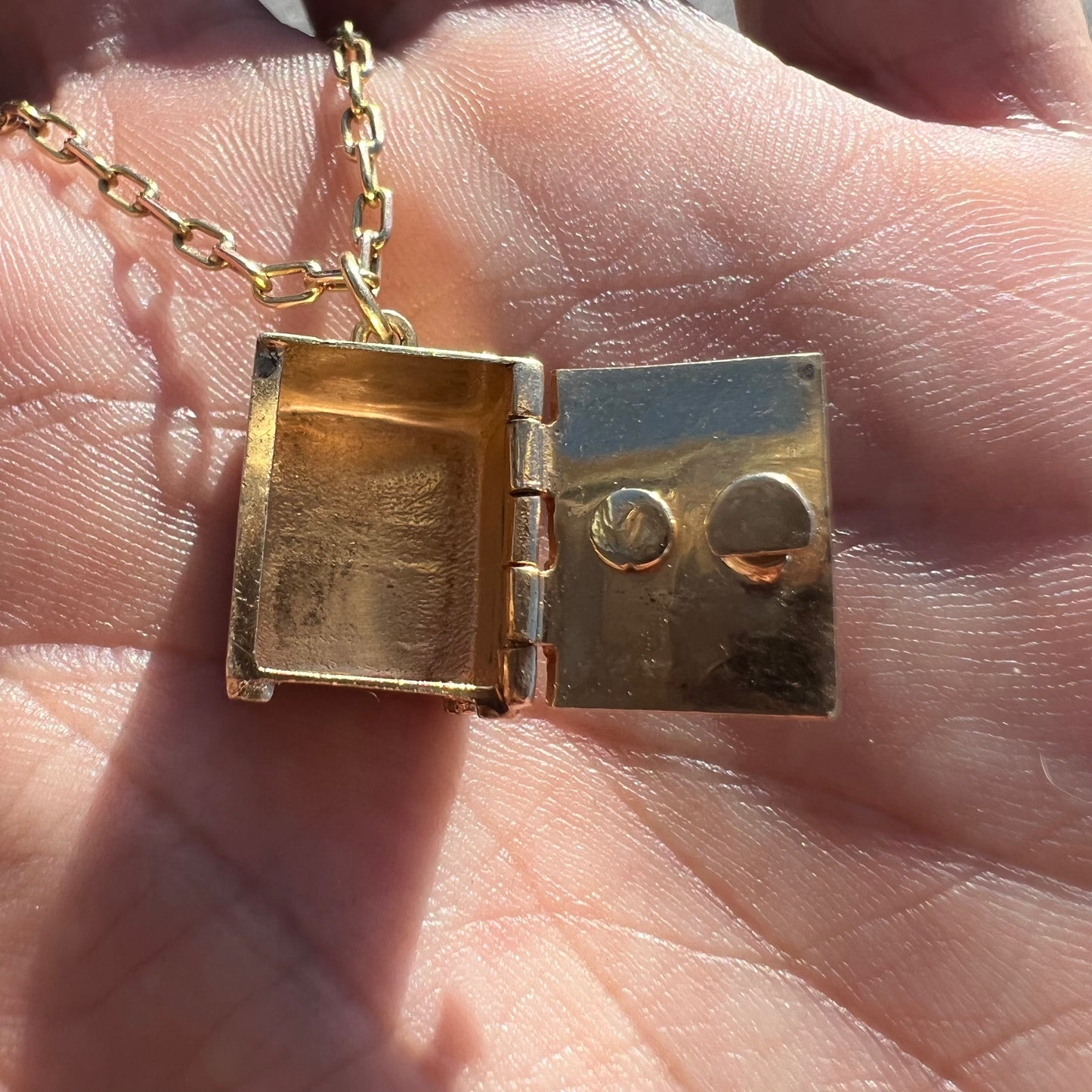 Mid-Century 14k Safe Pendant