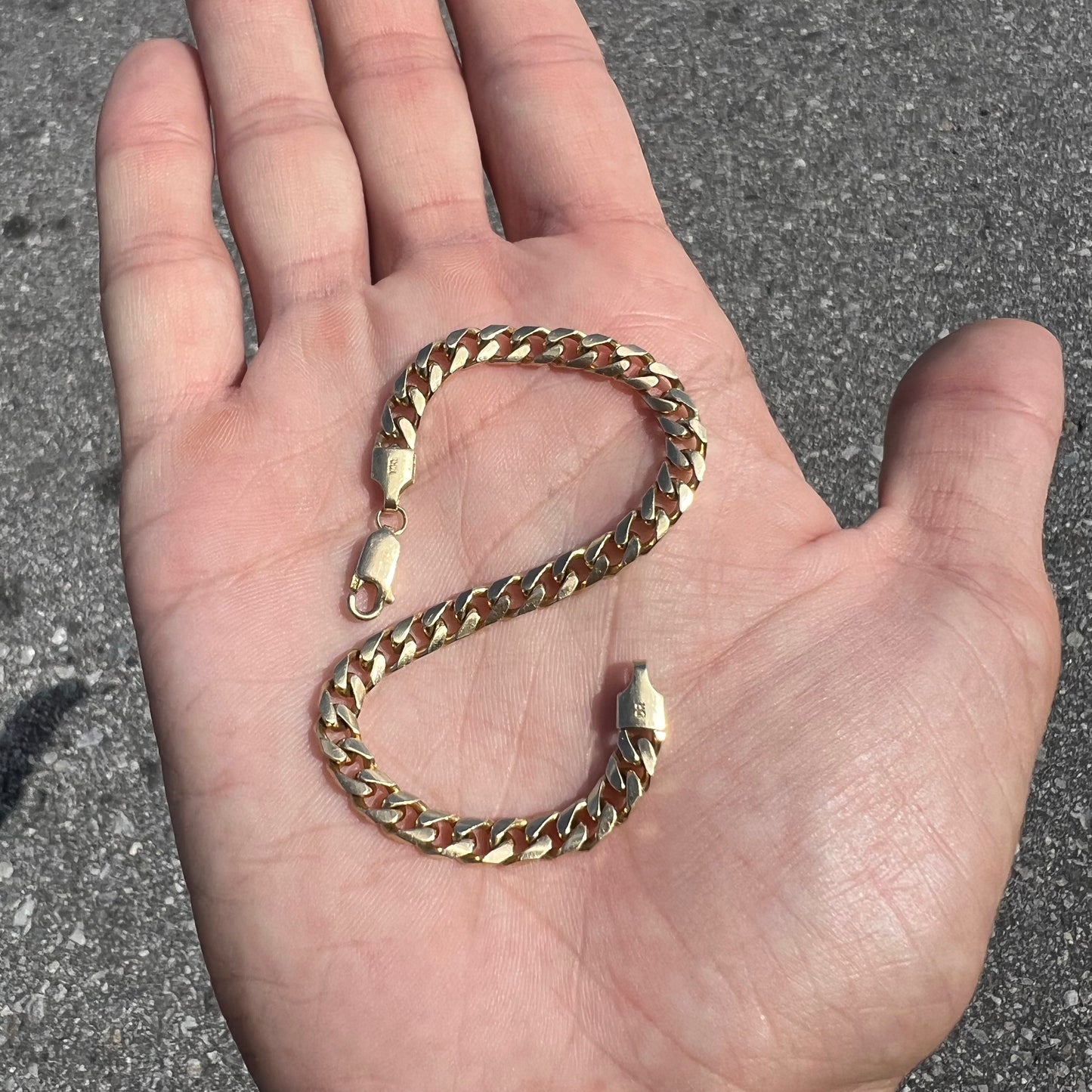 Vintage Solid 14k Chunky Miami Cuban Link Bracelet