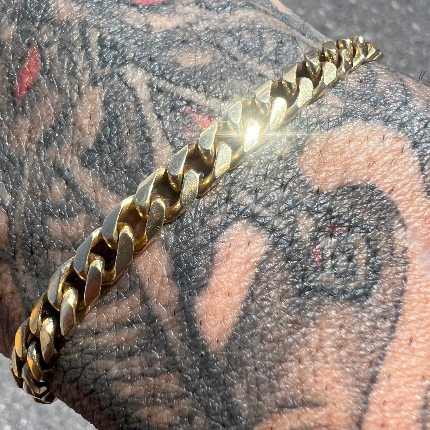 Vintage Solid 14k Chunky Miami Cuban Link Bracelet