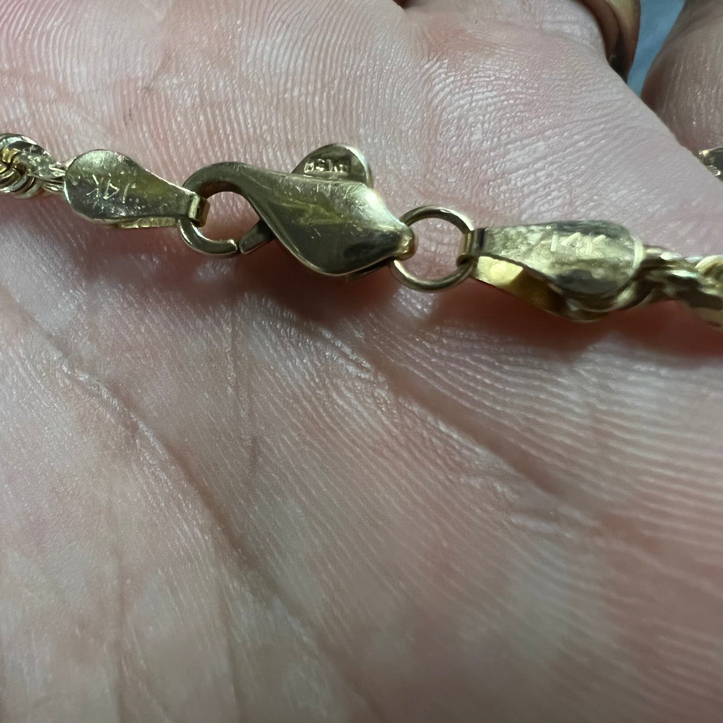 1990’s Solid 14k Heavy Diamondcut Milano Rope Chain