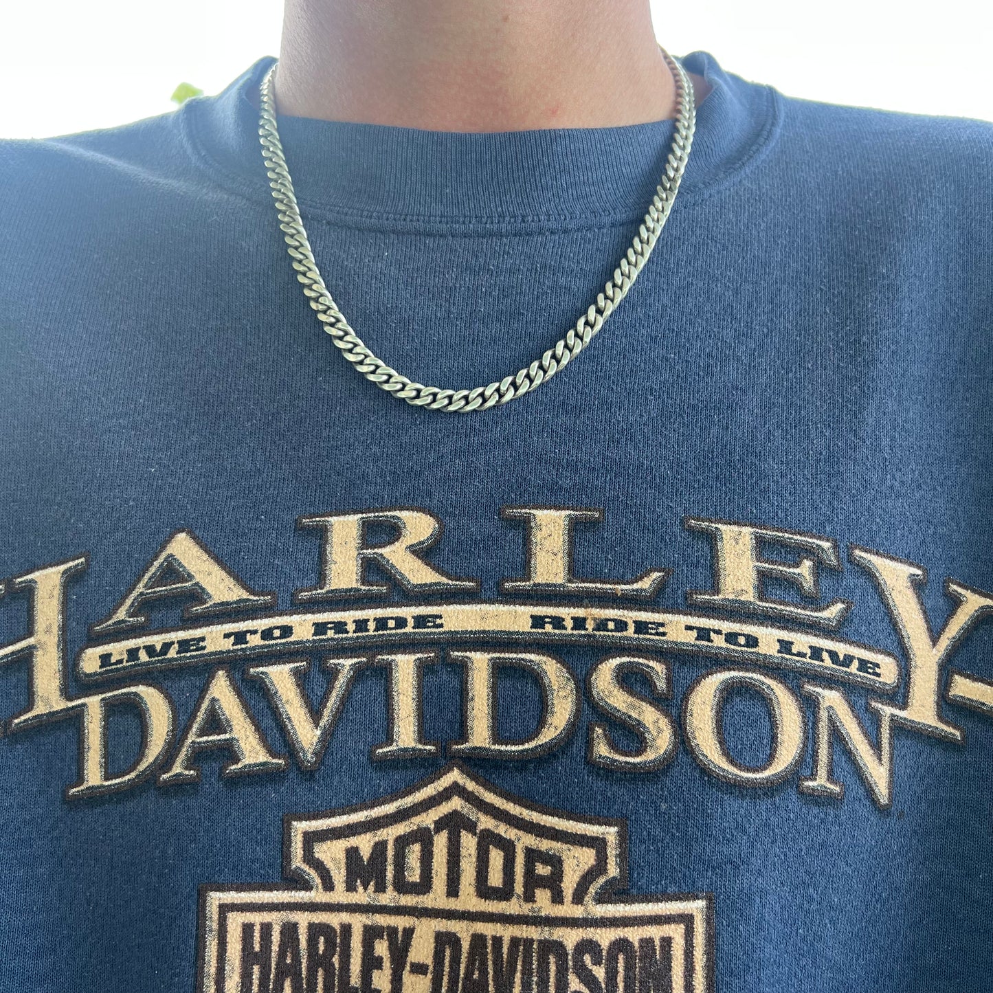 1980’s Sterling/.925 Heavy Miami Cuban Link Necklace