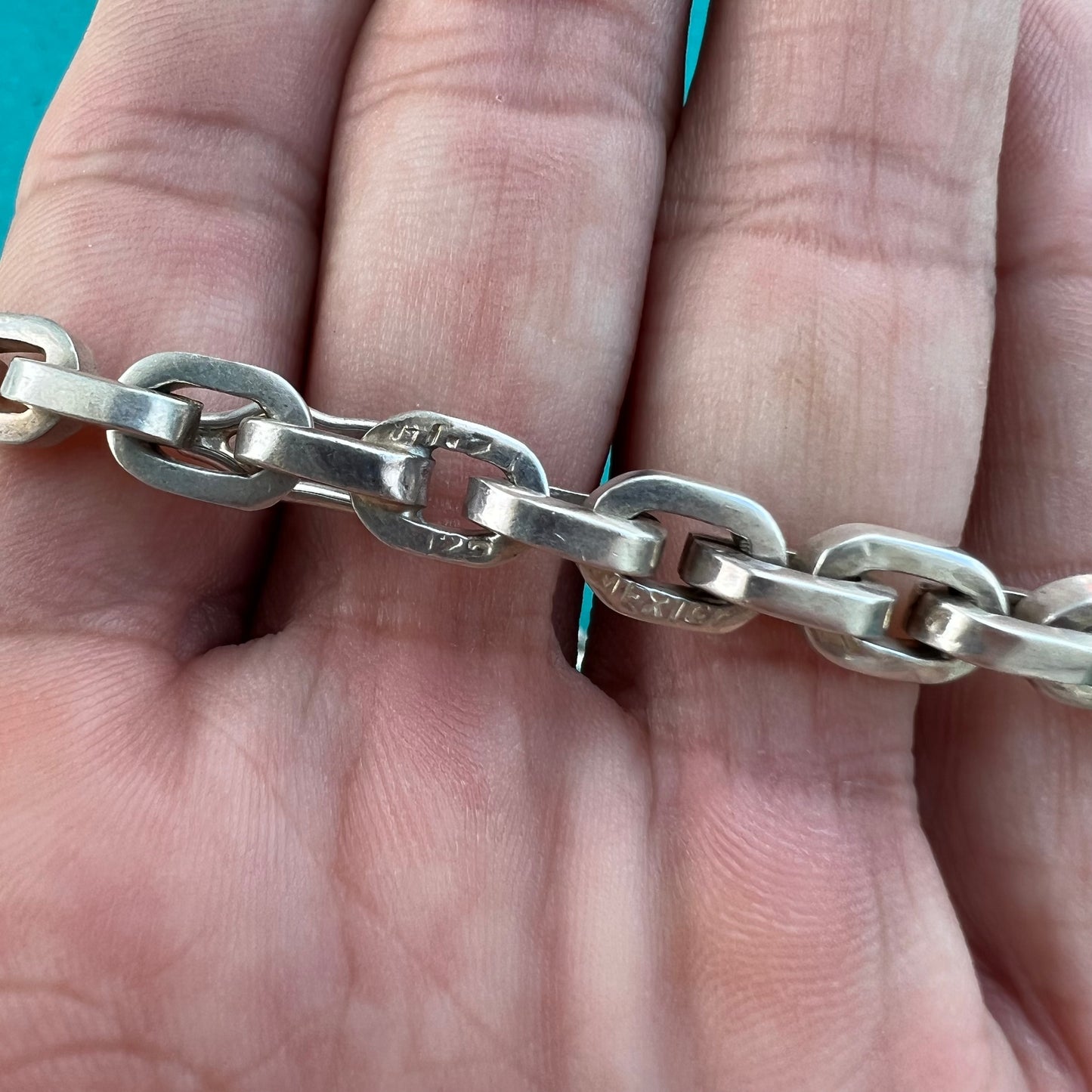 1980’s Heavy Sterling/.925 Hermés Link Necklace