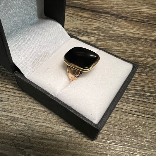 1930’s 14k Black Onyx Signet Ring