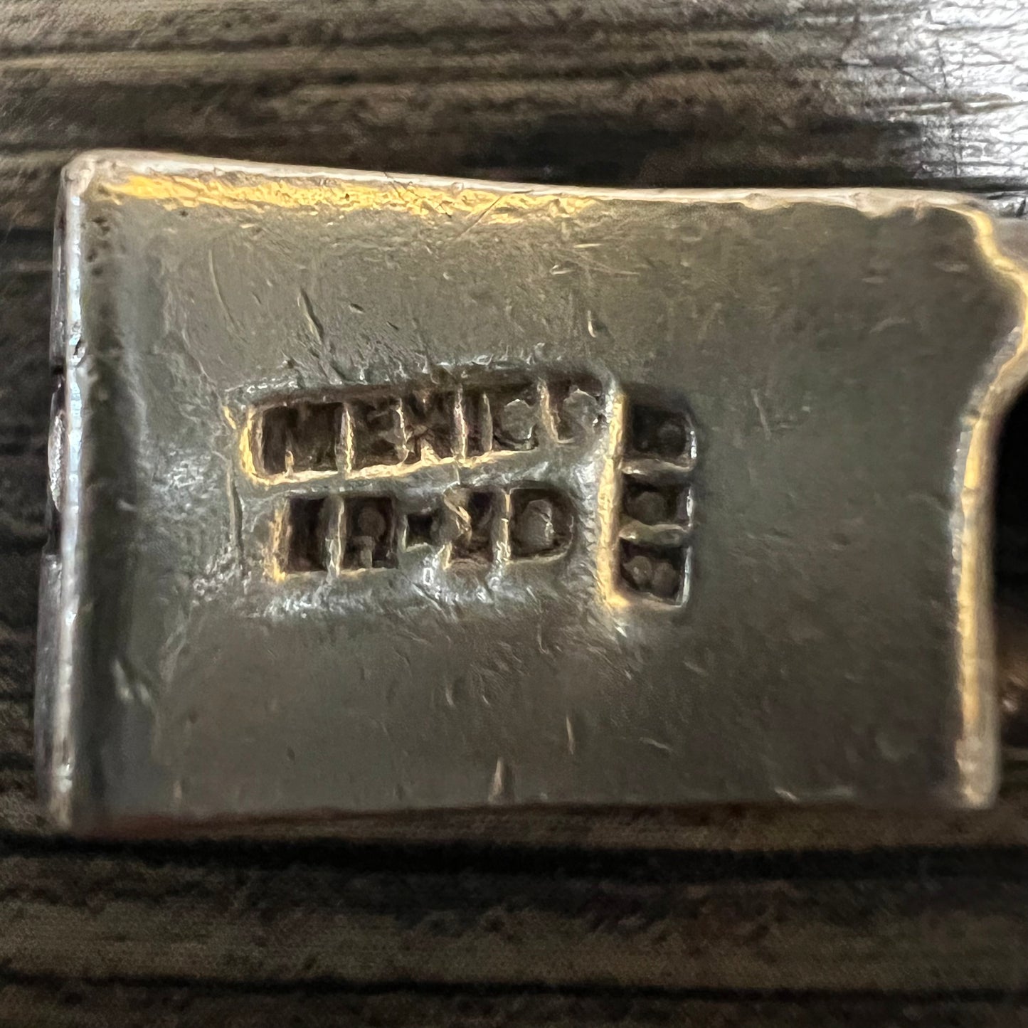 1980’s Taxco Handmade Solid Silver Chrome Hearts Style Bracelet