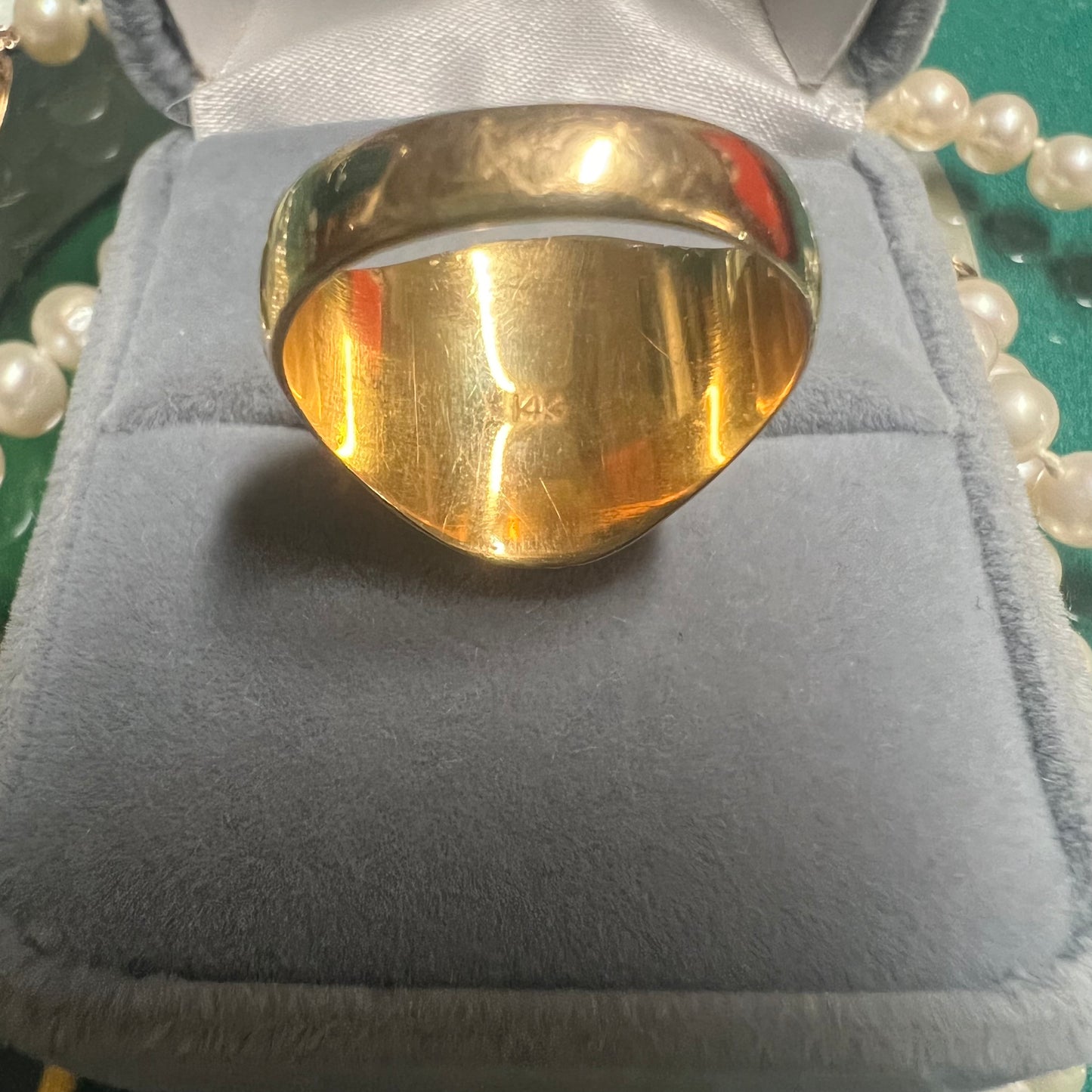 Mid-Century 14k Tigers Eye Ring