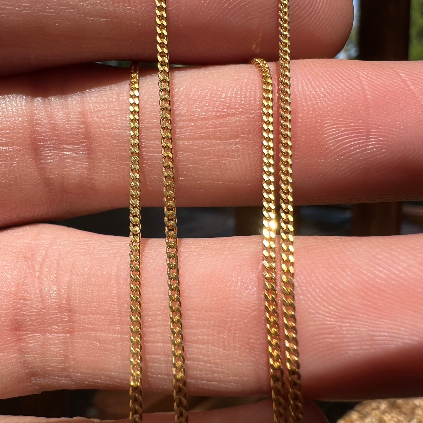 Vintage Solid 14k Cuban Link Necklace