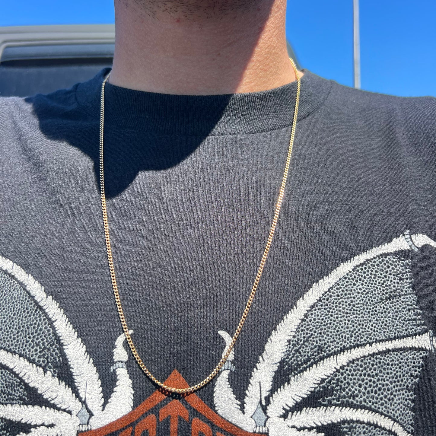 Vintage Solid 14k Cuban/Curb Link Necklace