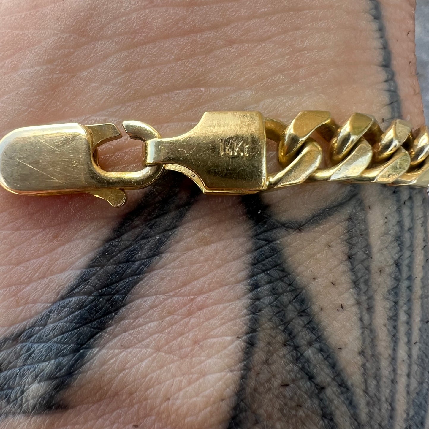 Vintage Solid 14k Chunky Miami Cuban Link Bracelet