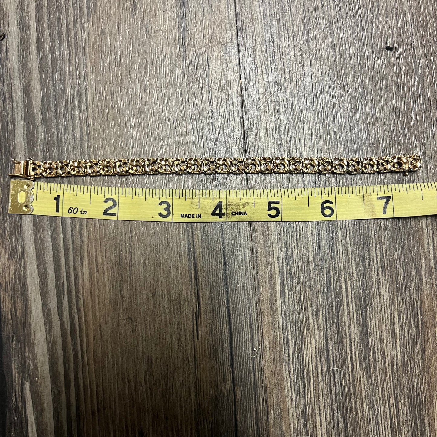 Late 1960’s-Early 70’s 14k Honeycomb Nugget Bracelet