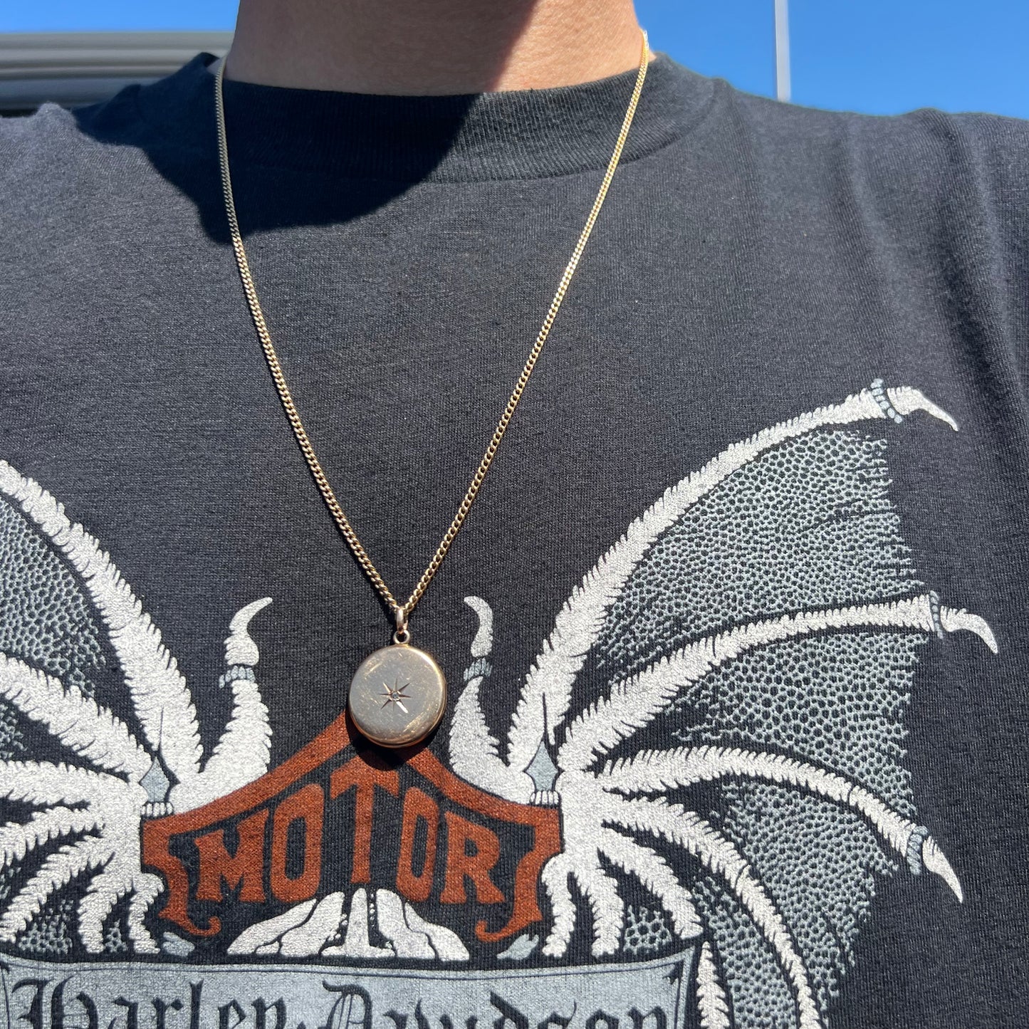 Victorian 10k Diamond Starburst Locket