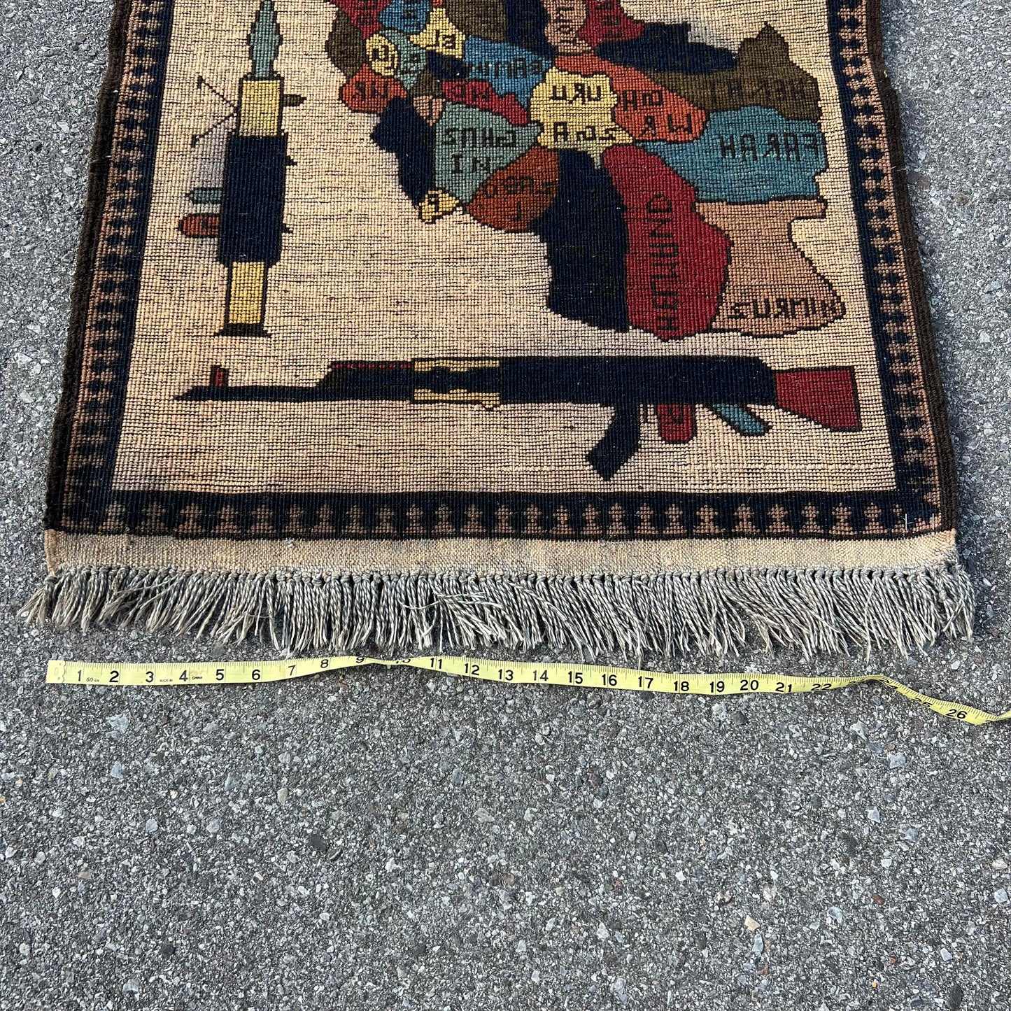 Soviet Invasion Era Afghan War Rug