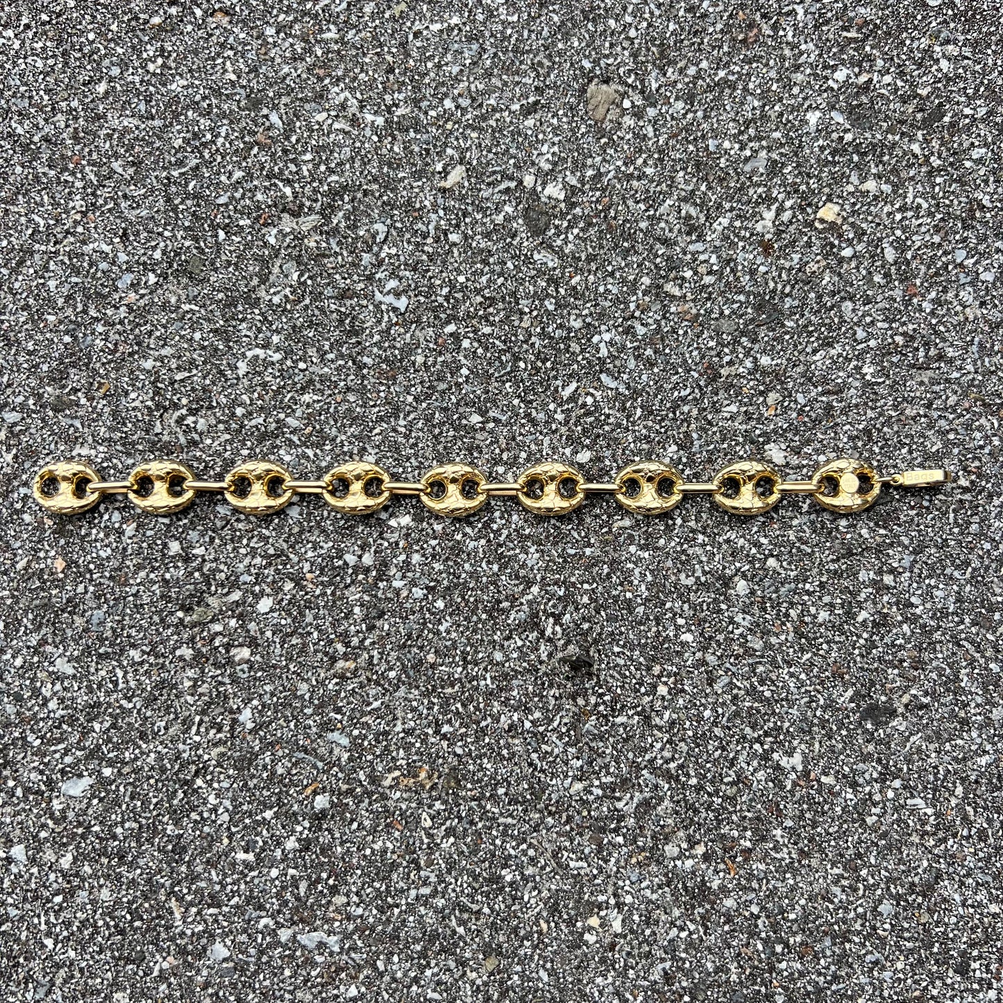 Vintage 14k Nugget Style Puffed Gucci Bracelet