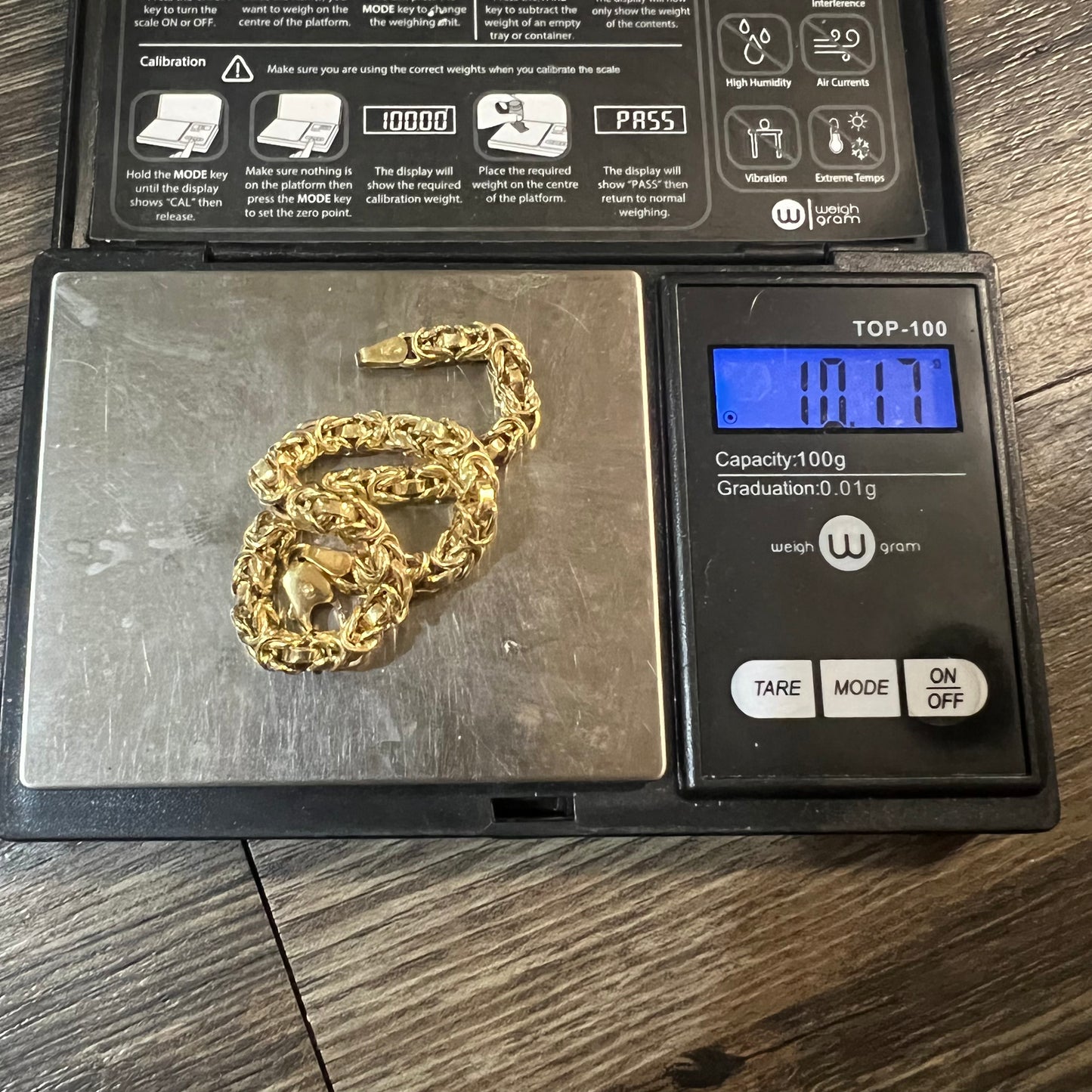 Vintage Solid 18k Byzantine Bracelet